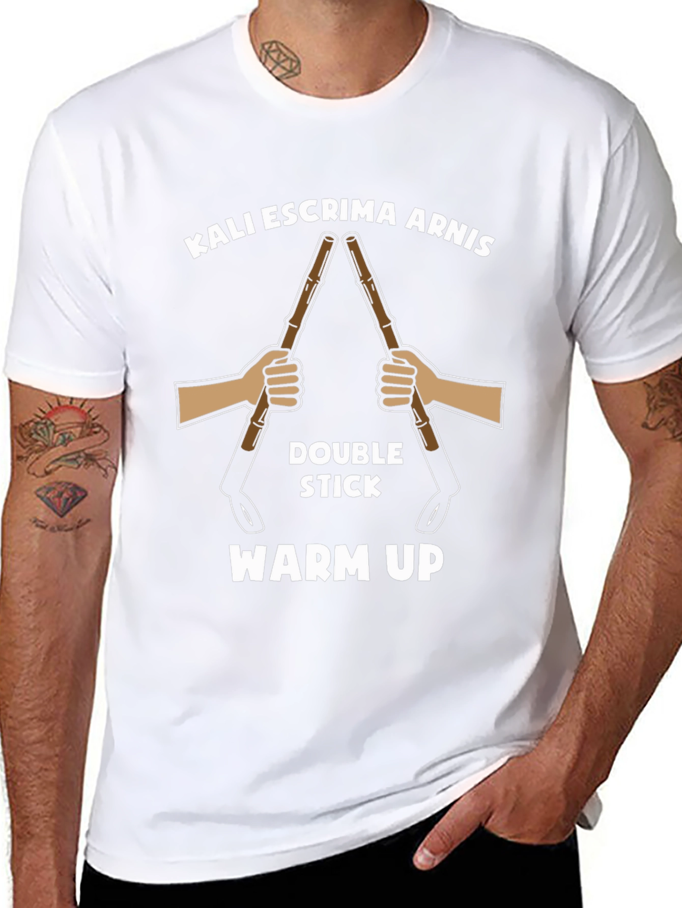 Kali Escrima Arnis Double Stick Warm Up T-Shirt