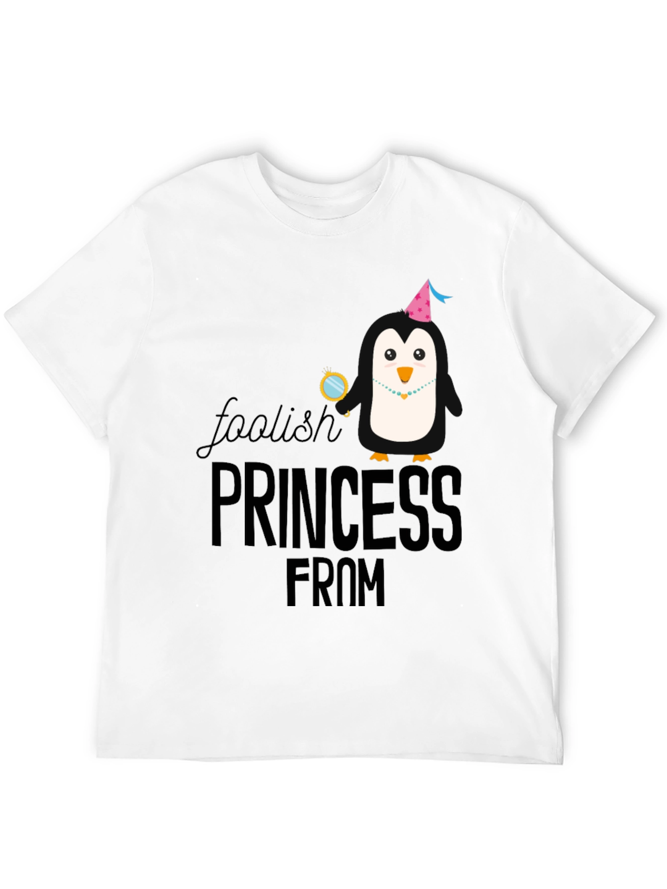 Penguin Princess Black T-Shirt