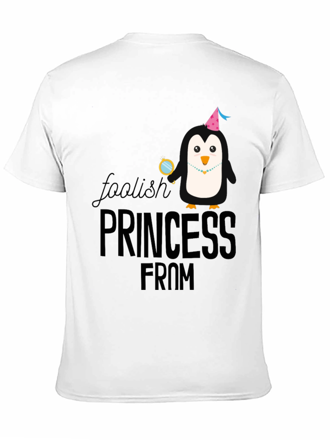 Penguin Princess Black T-Shirt