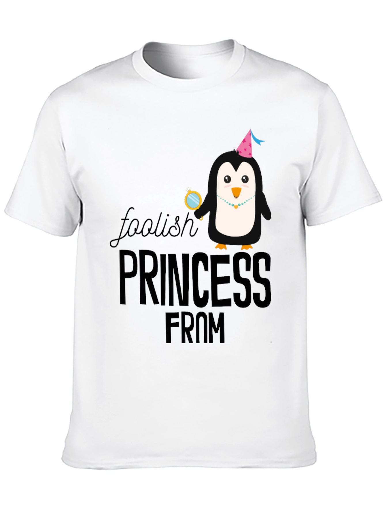 Penguin Princess Black T-Shirt
