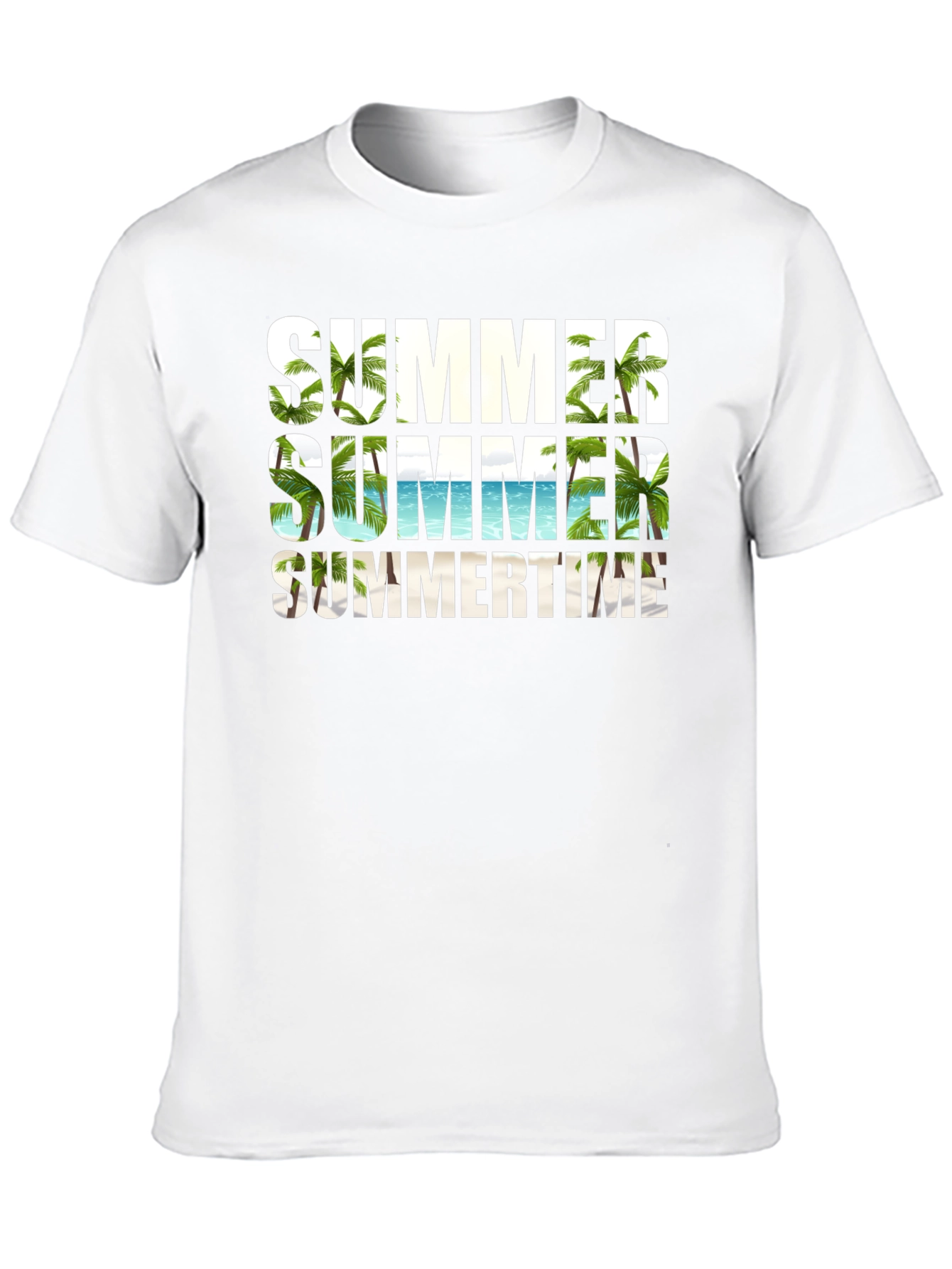 Summer Summertime Graphic Black T-Shirt