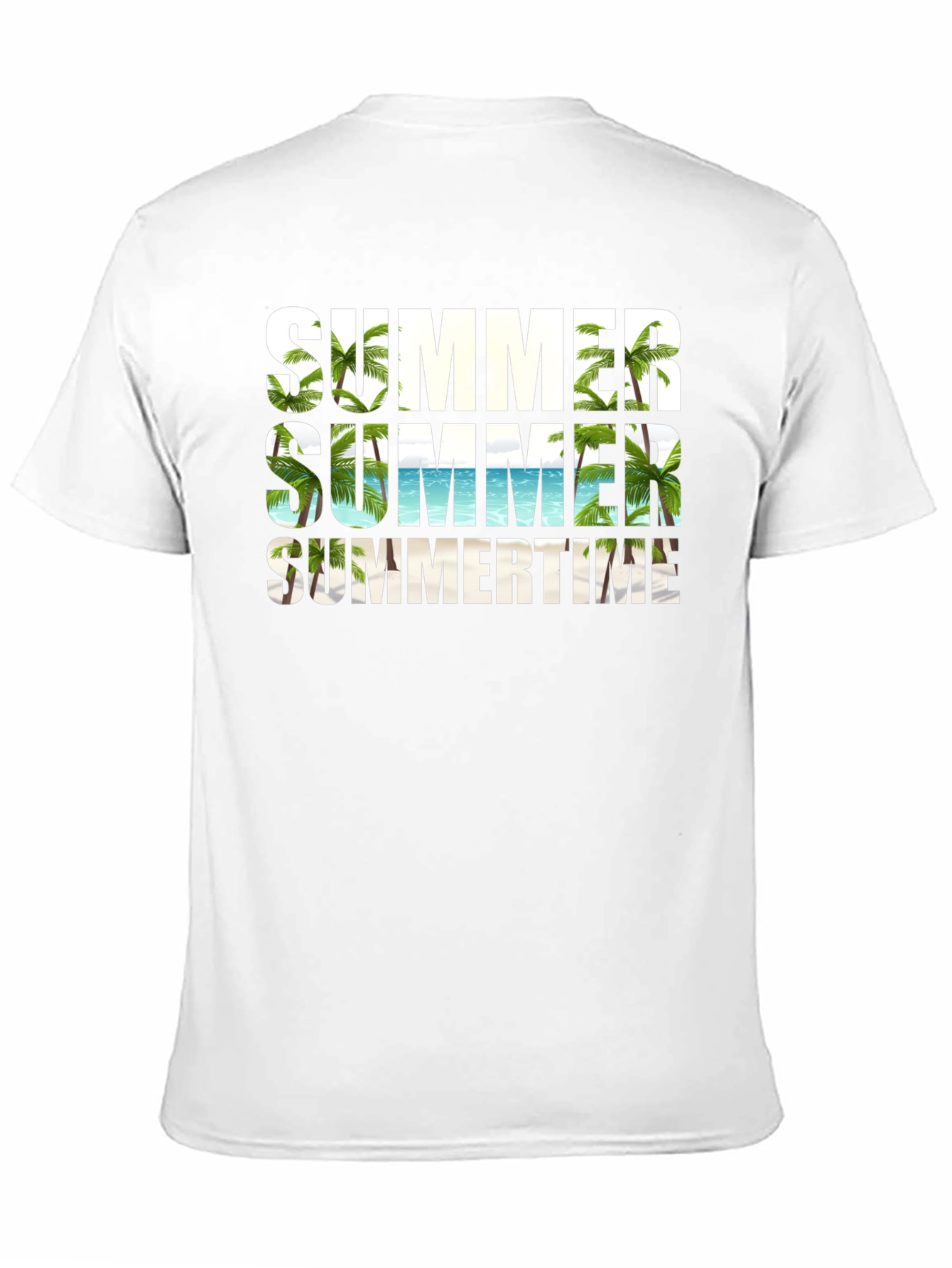 Summer Summertime Graphic Black T-Shirt