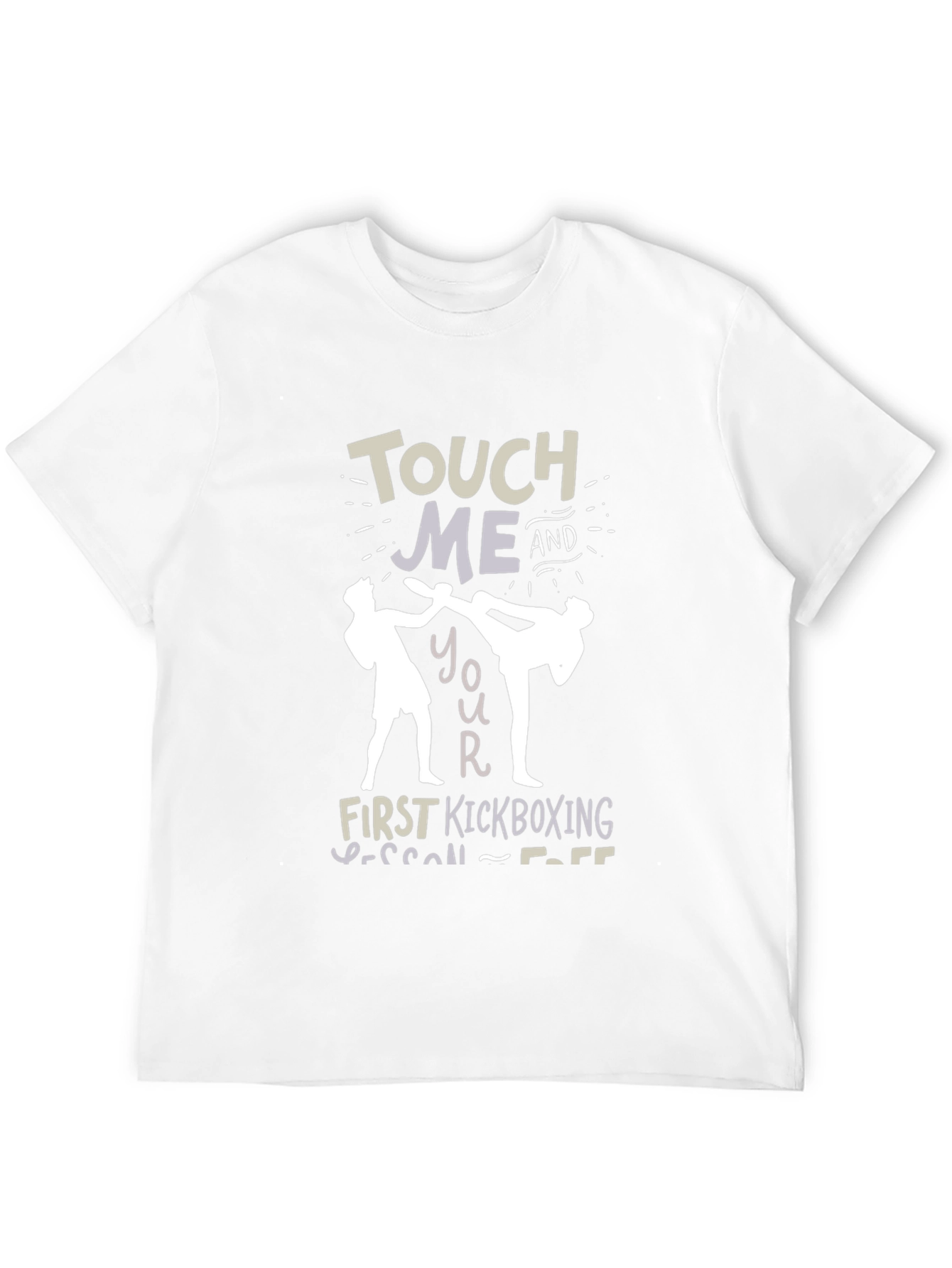 Touch Me Kickboxing Lesson T-Shirt Funny Graphic Tee