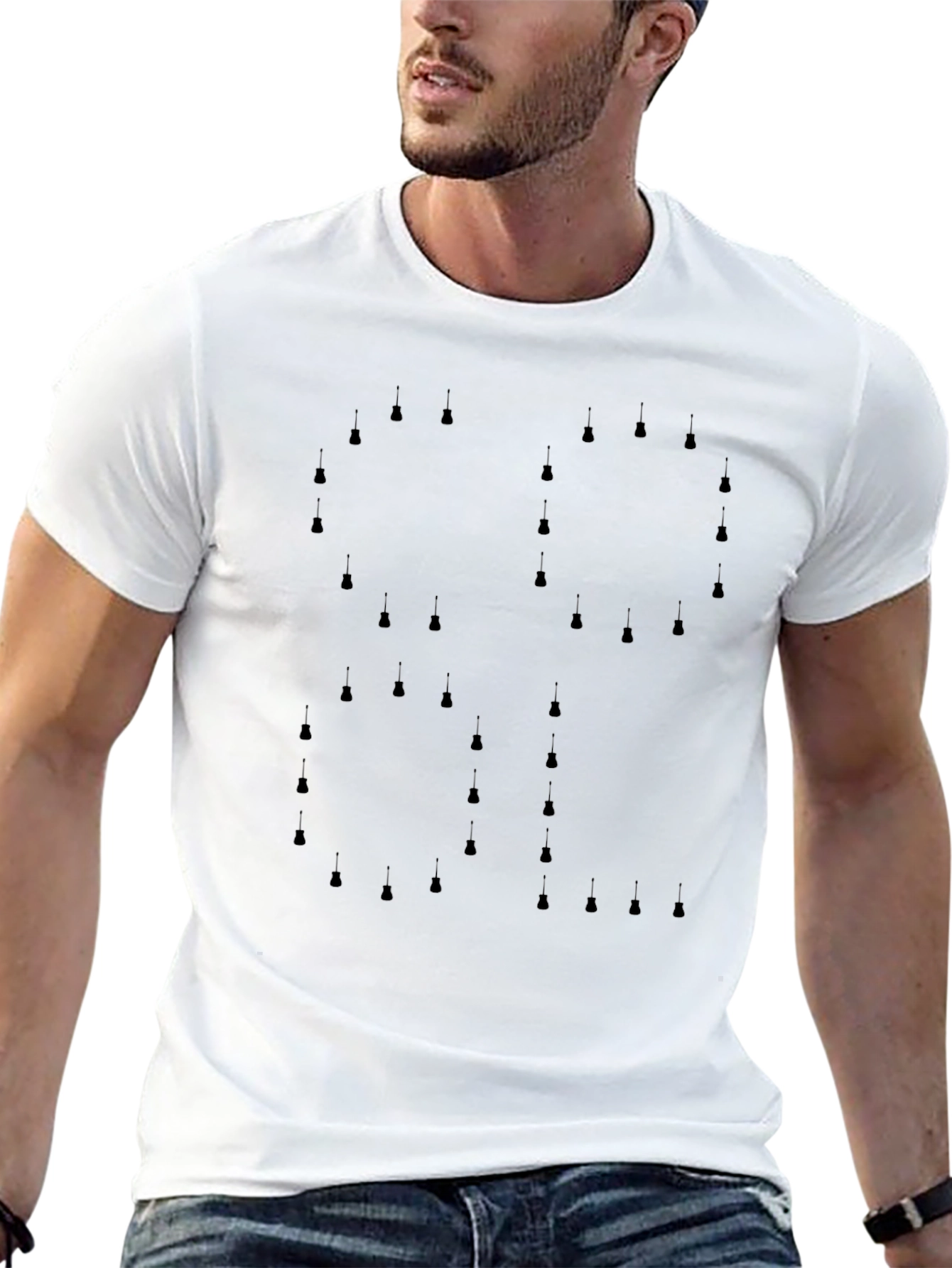 Stylish Black T-Shirt with Unique Lightbulb Design