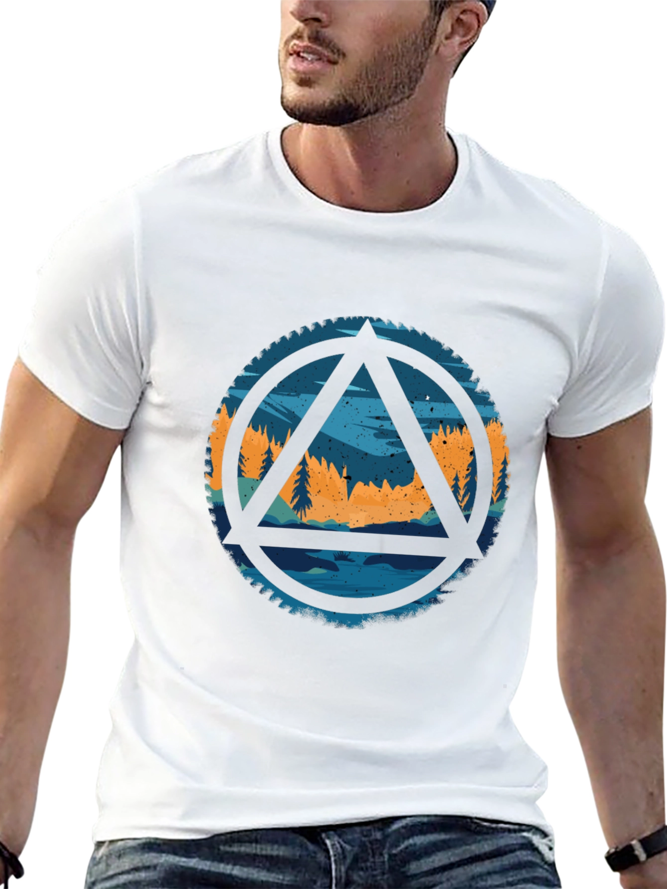 Nature Graphic T-Shirt - Mens Black Tee