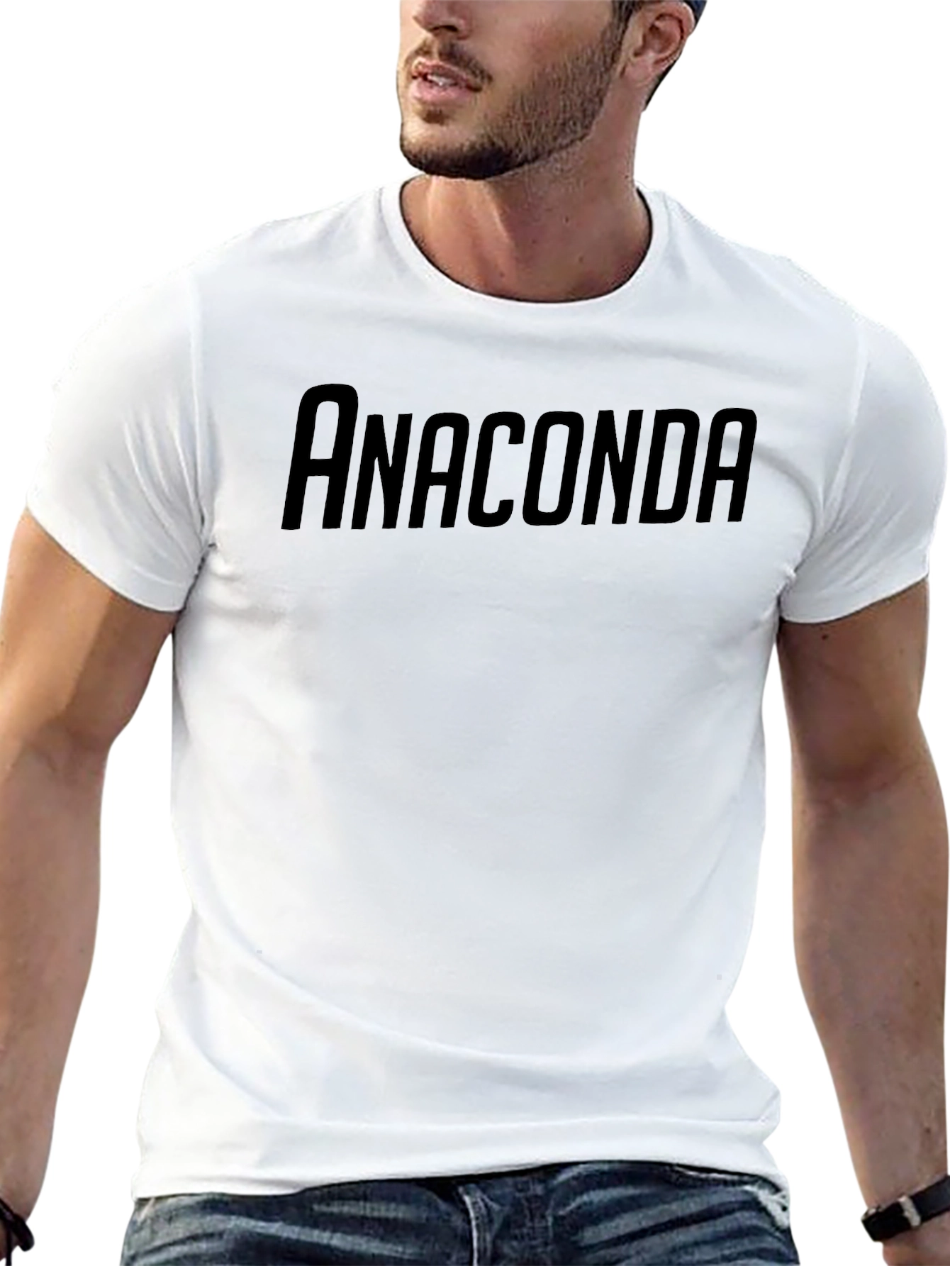 Anaconda Graphic Print T-Shirt - Mens Black Tee