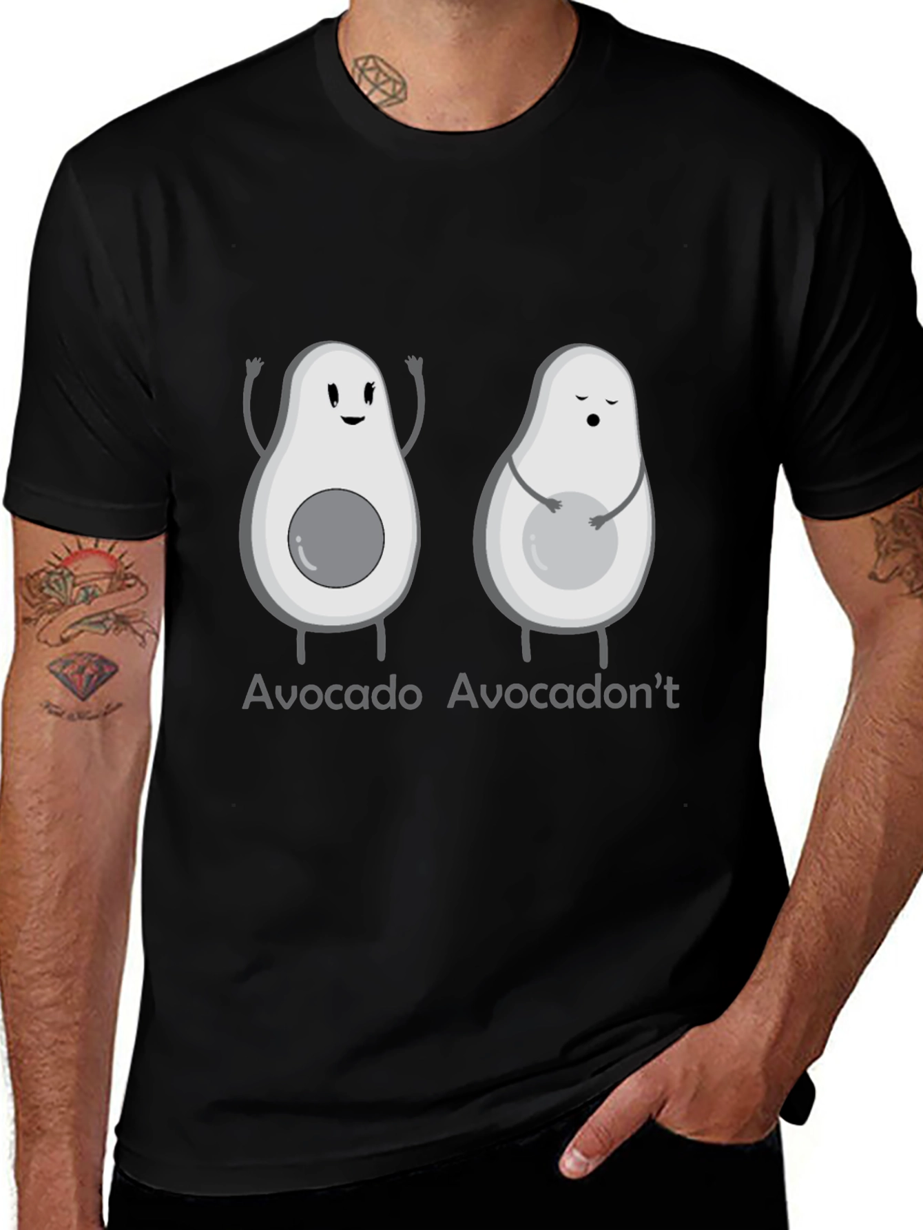 Avocado-Themed Graphic Tee