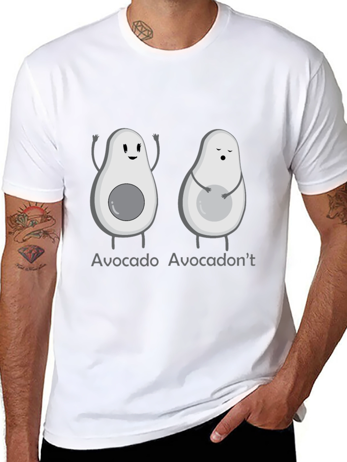 Avocado-Themed Graphic Tee