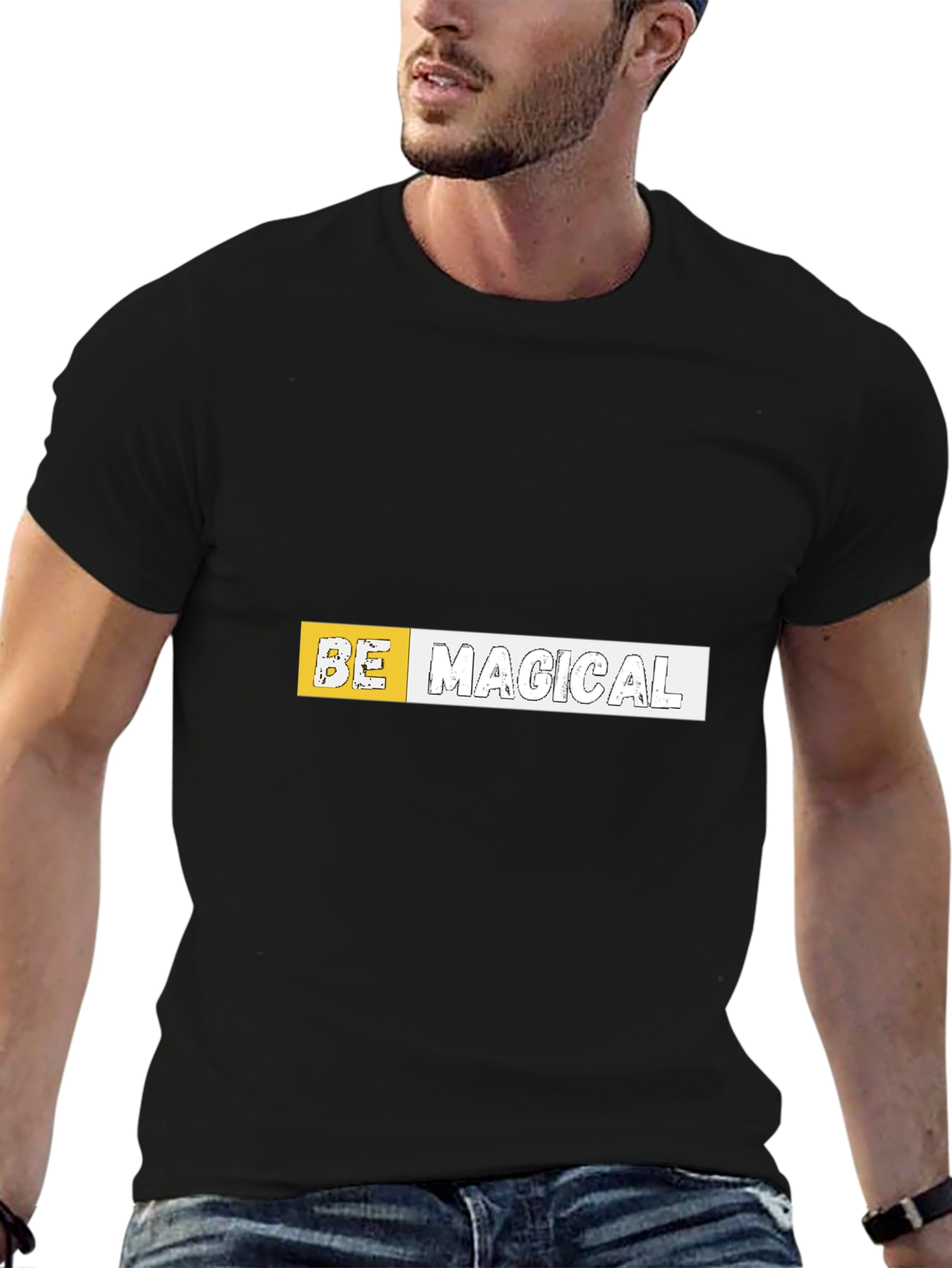 Be Magical Graphic Black Tee