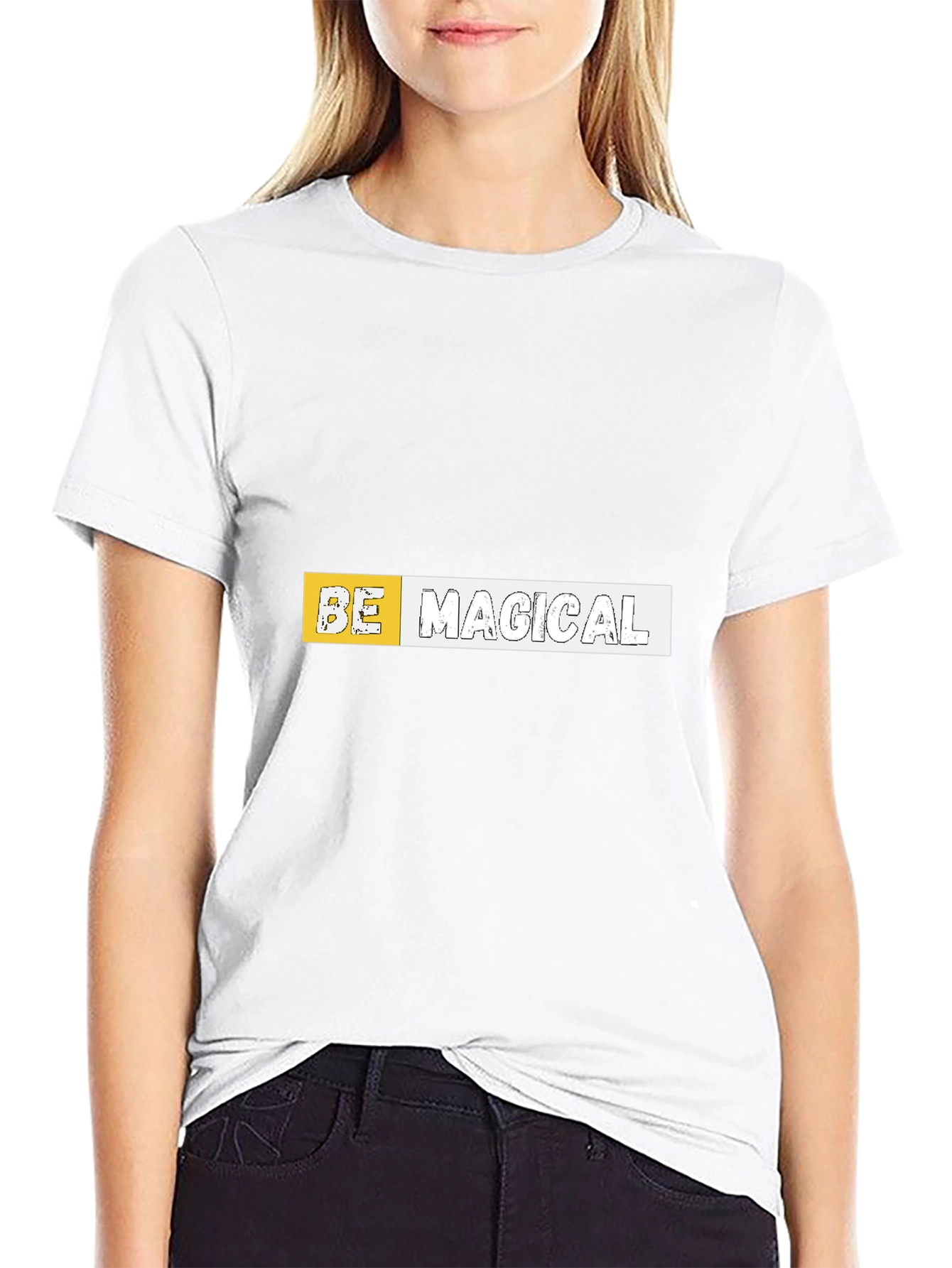 Be Magical Graphic Black Tee