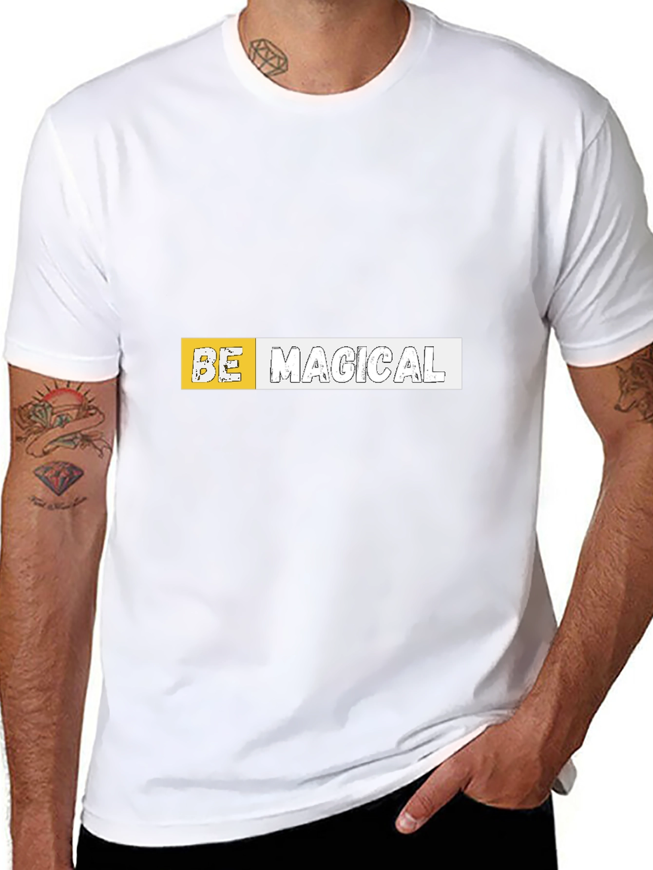 Be Magical Graphic Black Tee