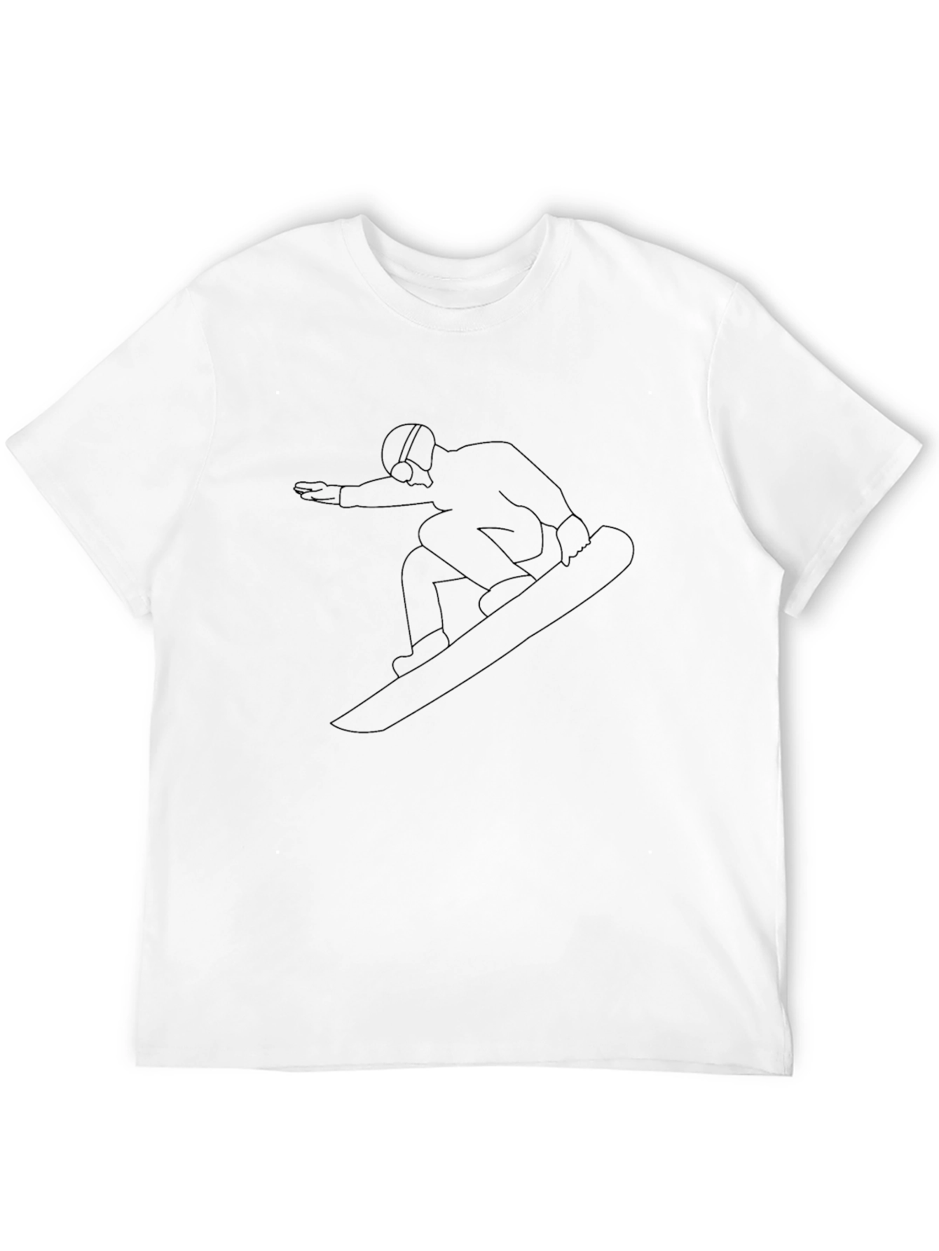 Snowboarder Graphic Black T-Shirt