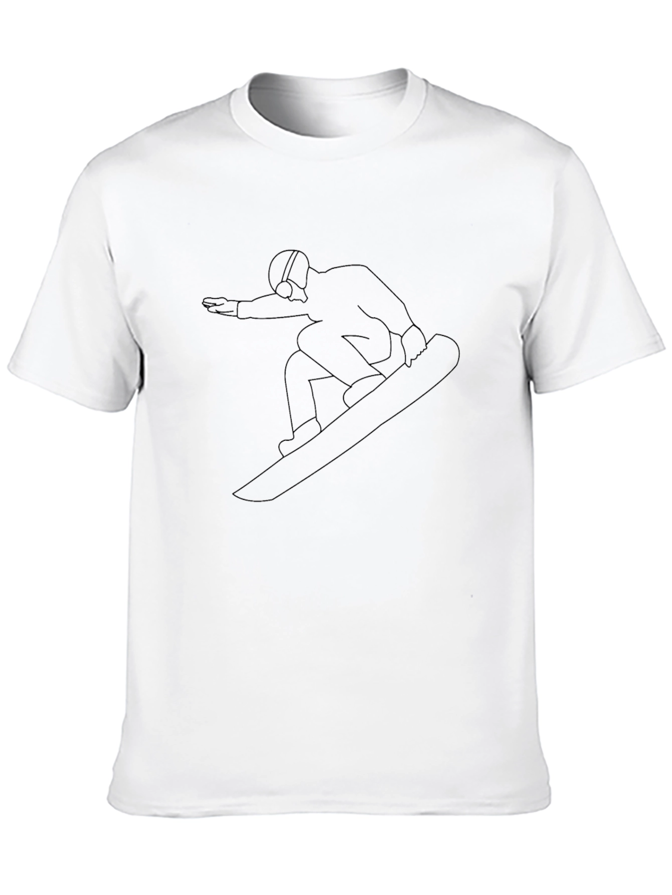 Snowboarder Graphic Black T-Shirt