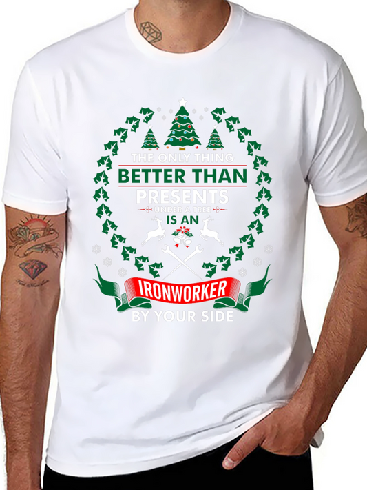 Ironworker Christmas T-Shirt - Holiday Gift