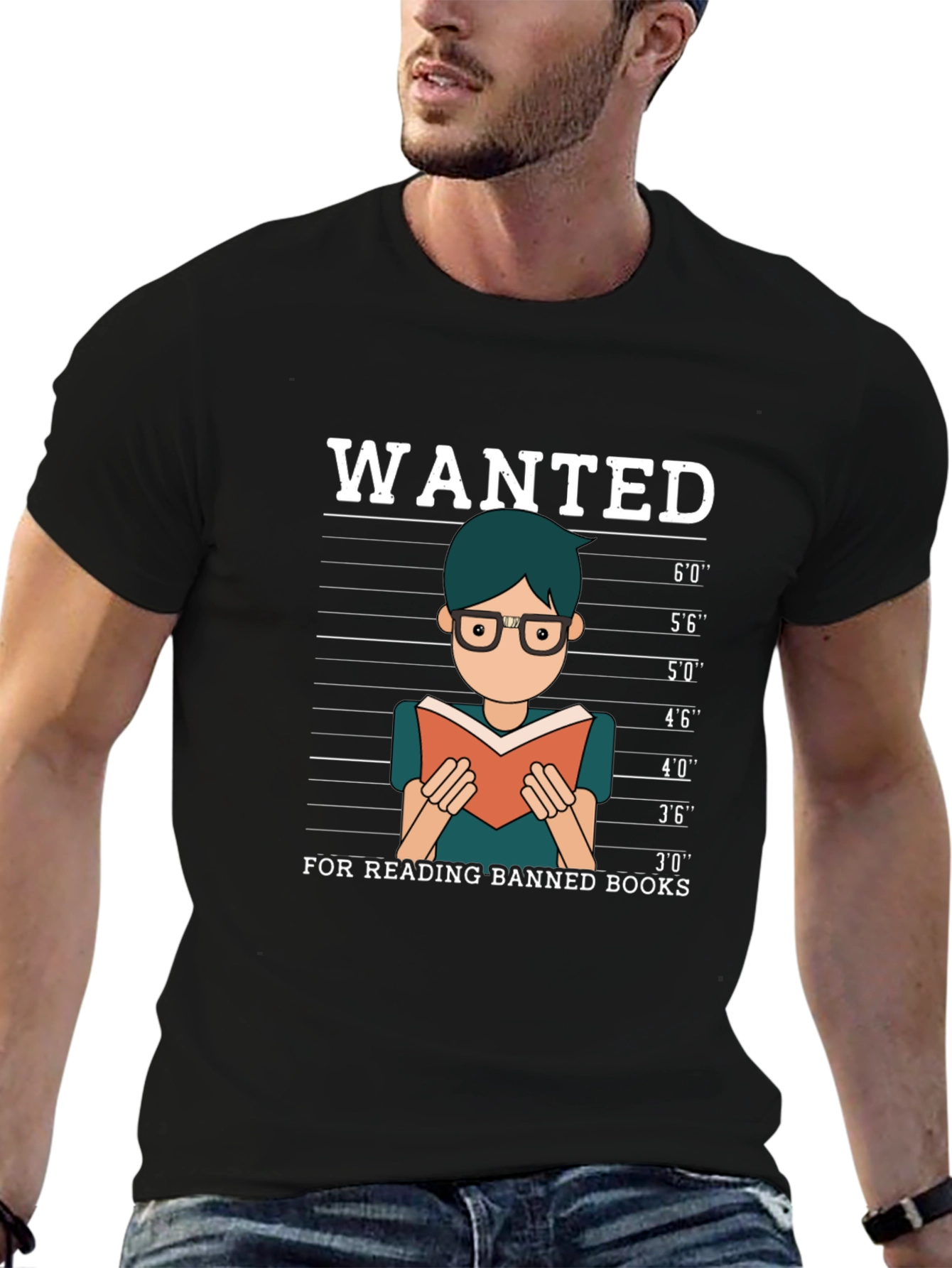 Wanted For Reading Banned Books T-Shirt