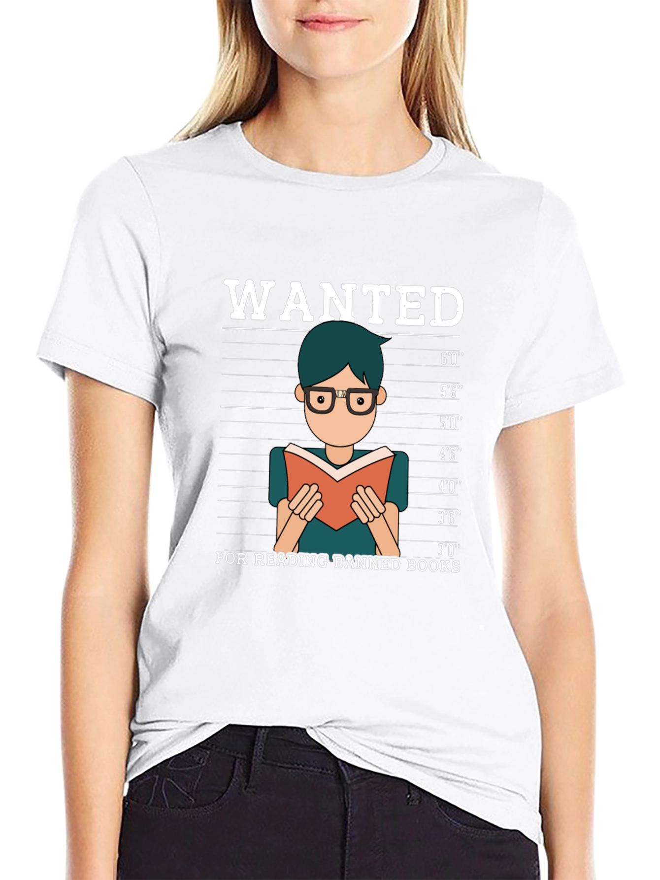 Wanted For Reading Banned Books T-Shirt