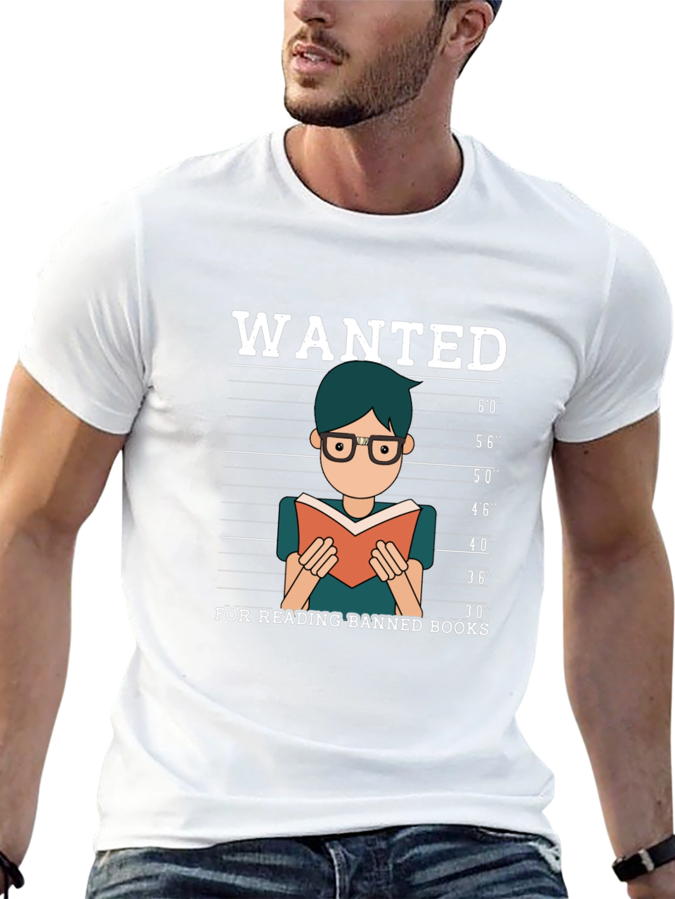 Wanted For Reading Banned Books T-Shirt