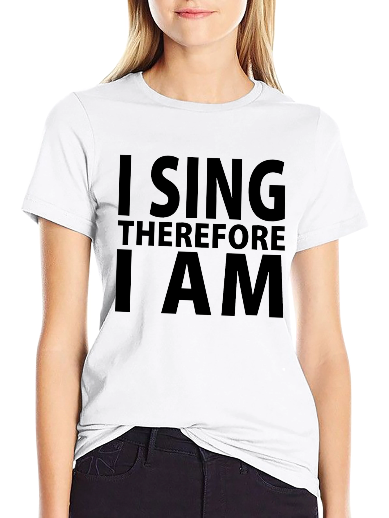 I Sing Therefore I Am Black T-Shirt