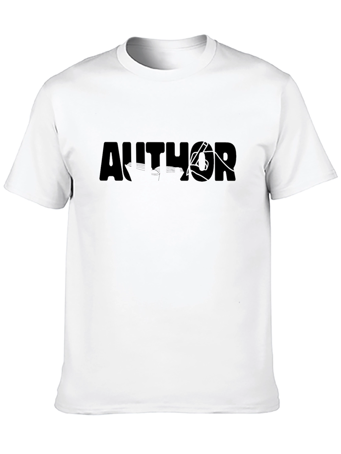 Author Black T-Shirt - Sleek Graphic Tee