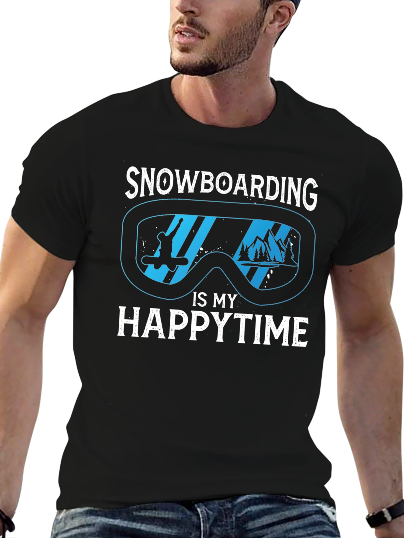 Snowboarding is My Happy Time T-Shirt