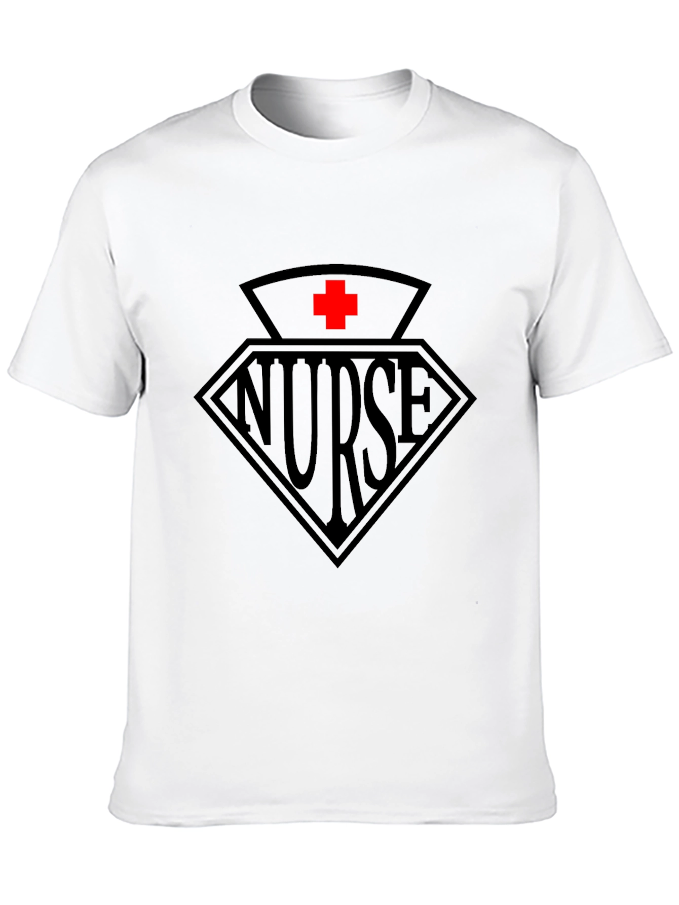Nurse Graphic Tee - Black Cotton T-Shirt