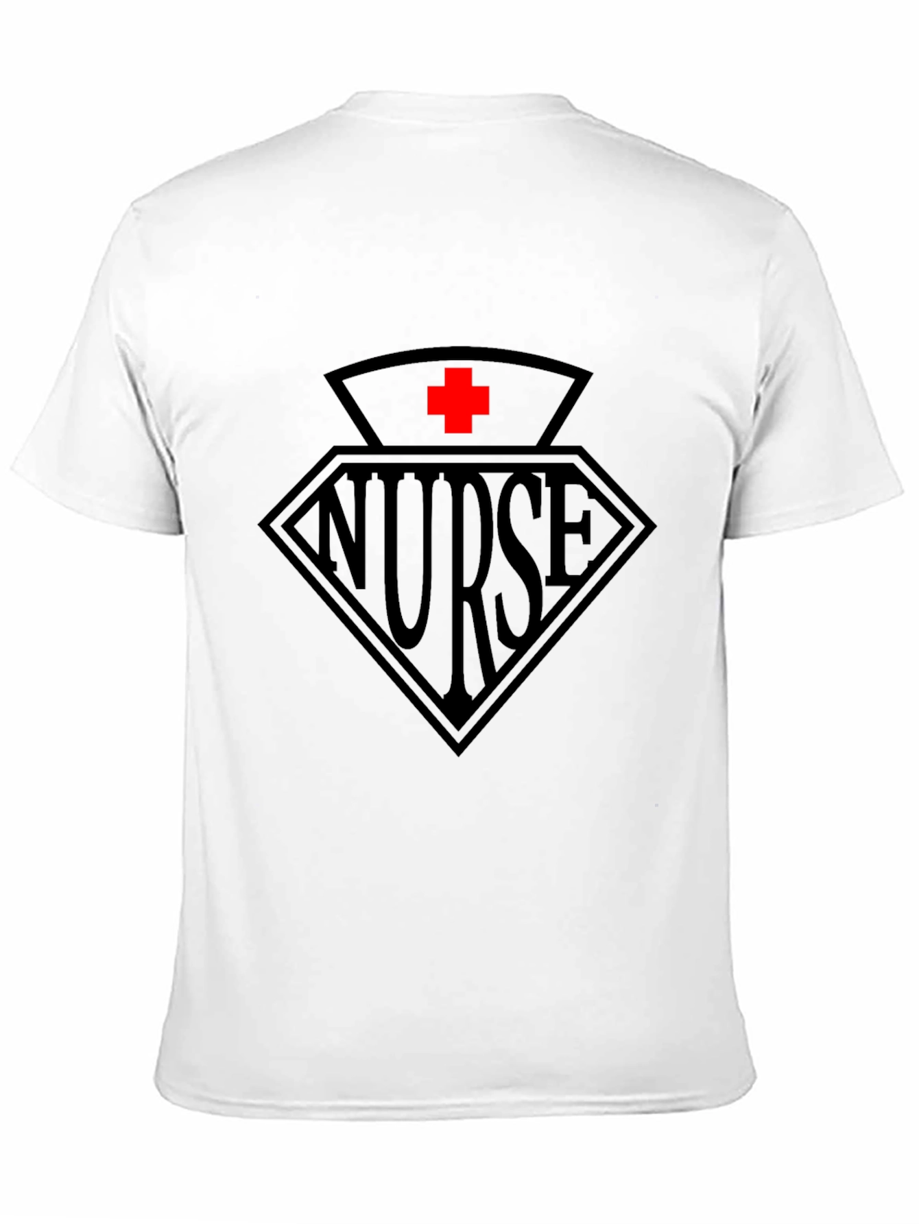 Nurse Graphic Tee - Black Cotton T-Shirt