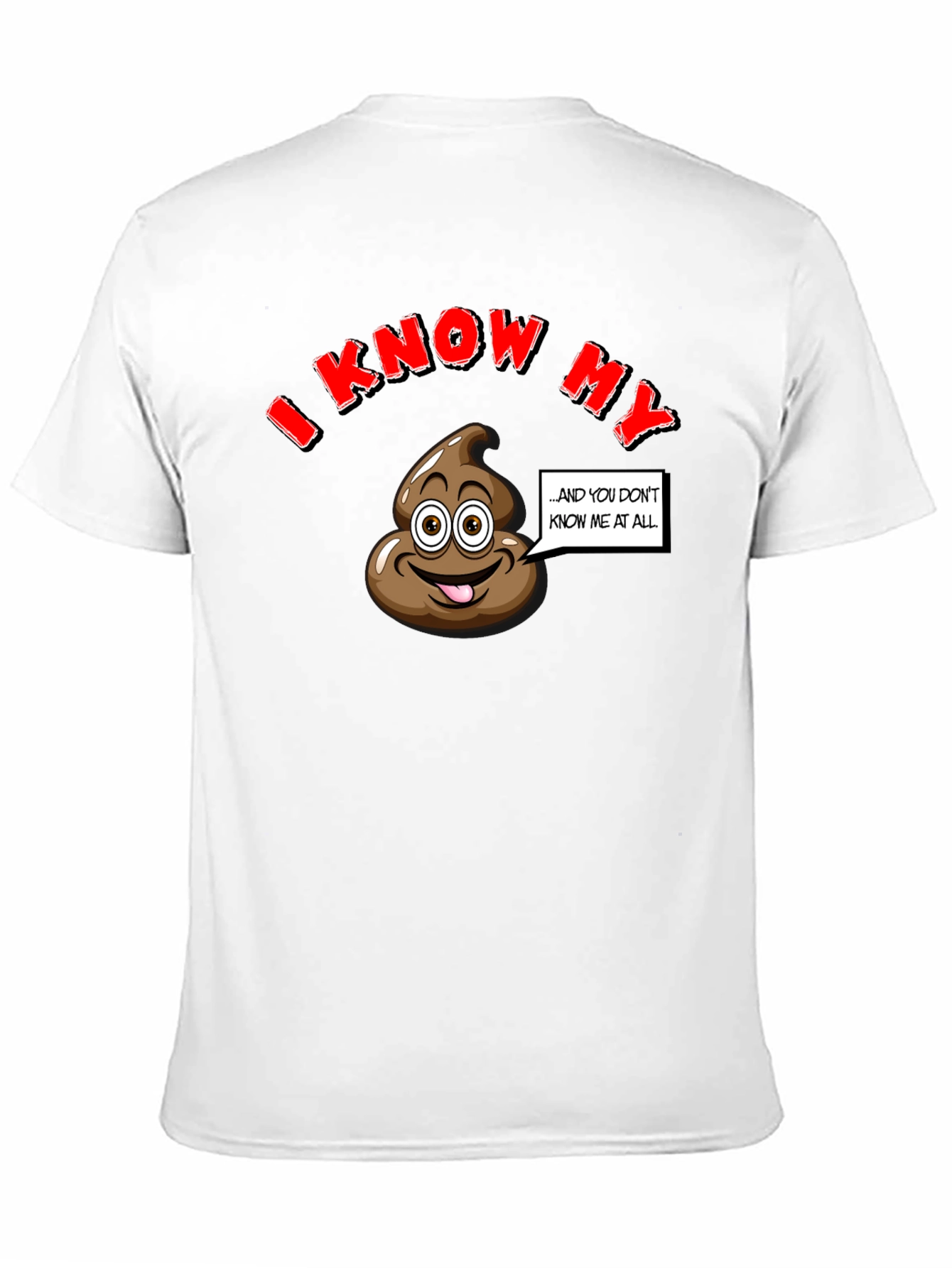 I Know My Poop Funny Black T-Shirt