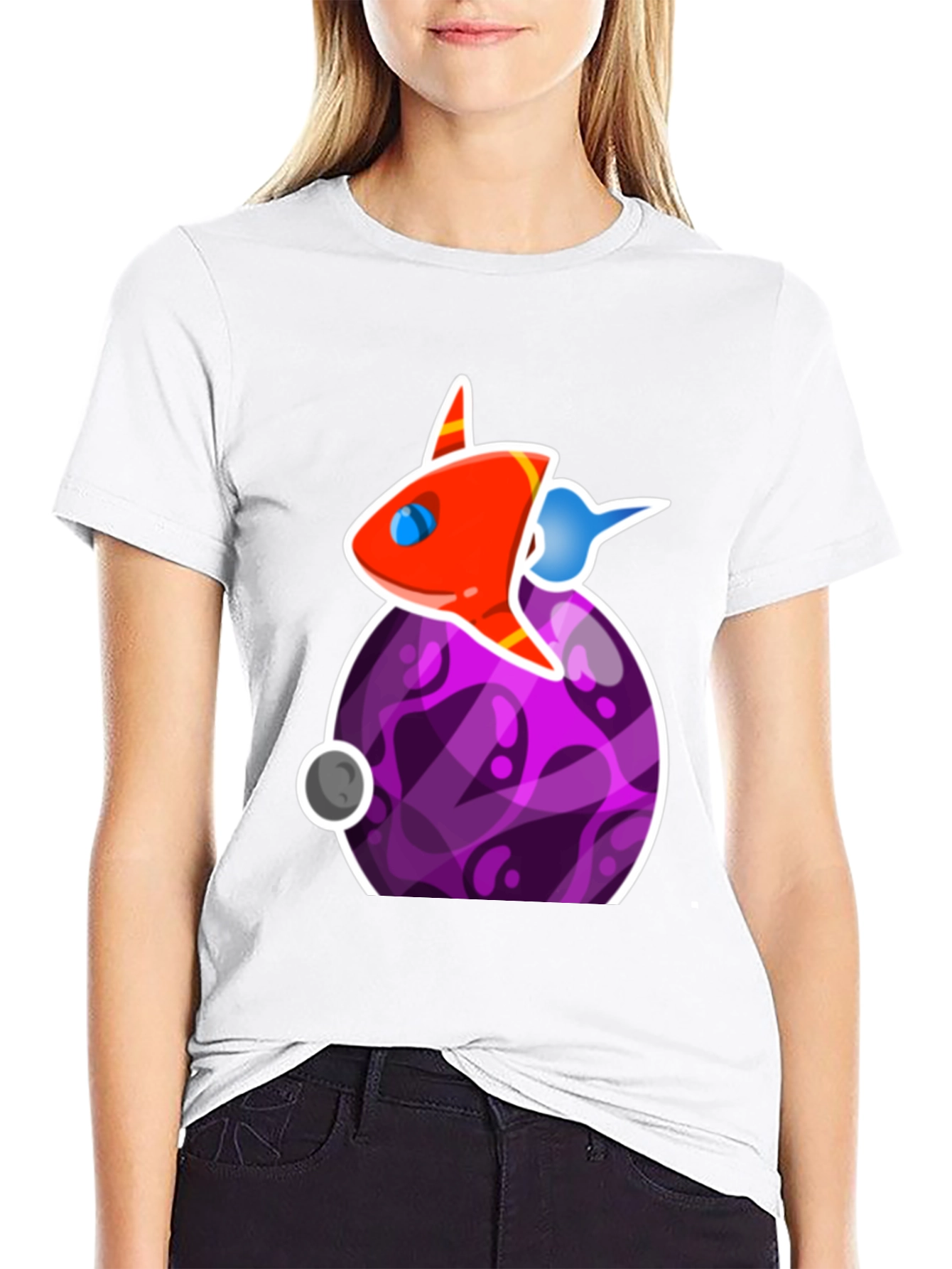 Space Rocket Graphic T-Shirt - Casual Cool