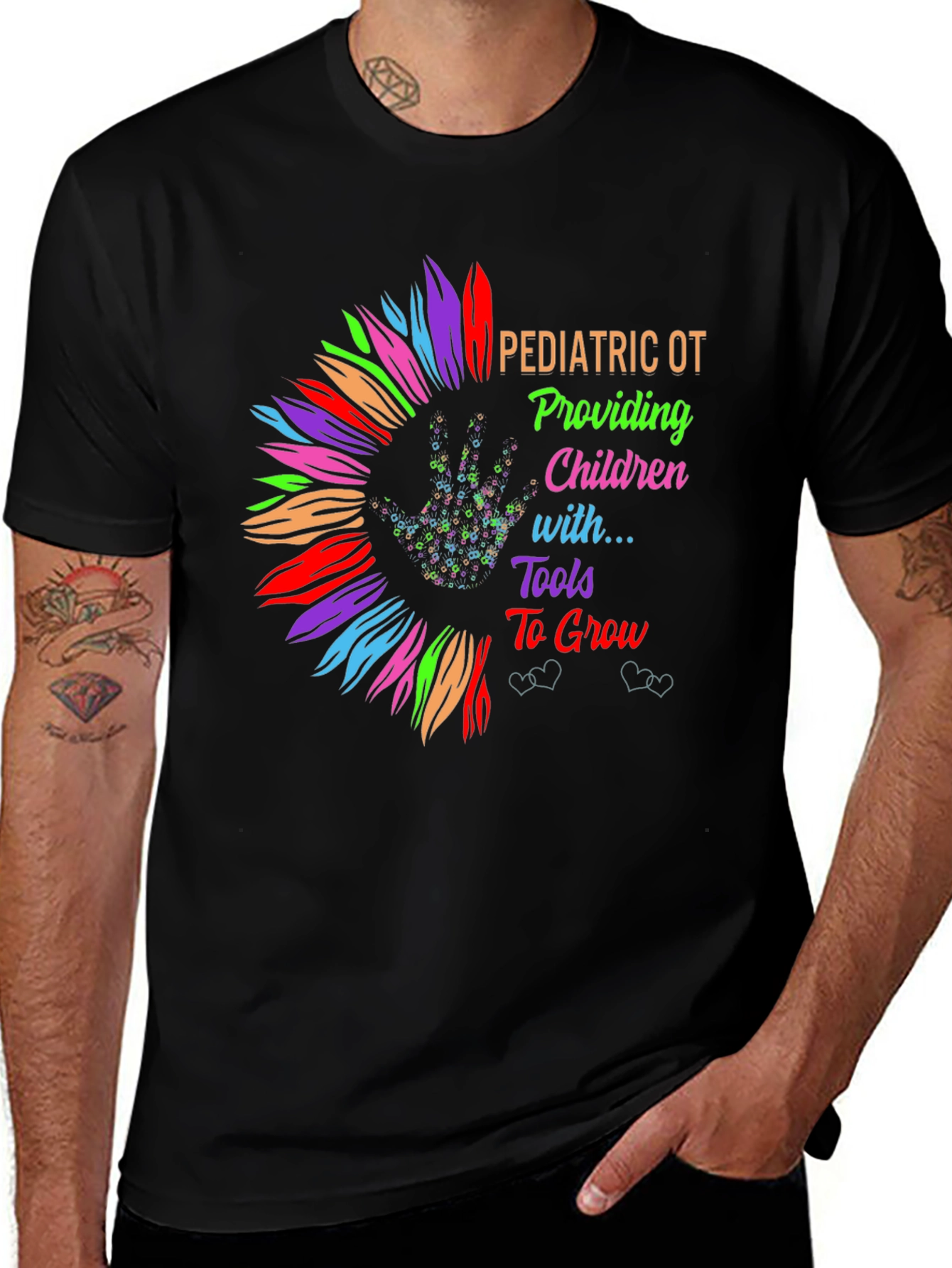 Pediatric OT Sunflower Graphic Tee - Occupational Therapy Shirt