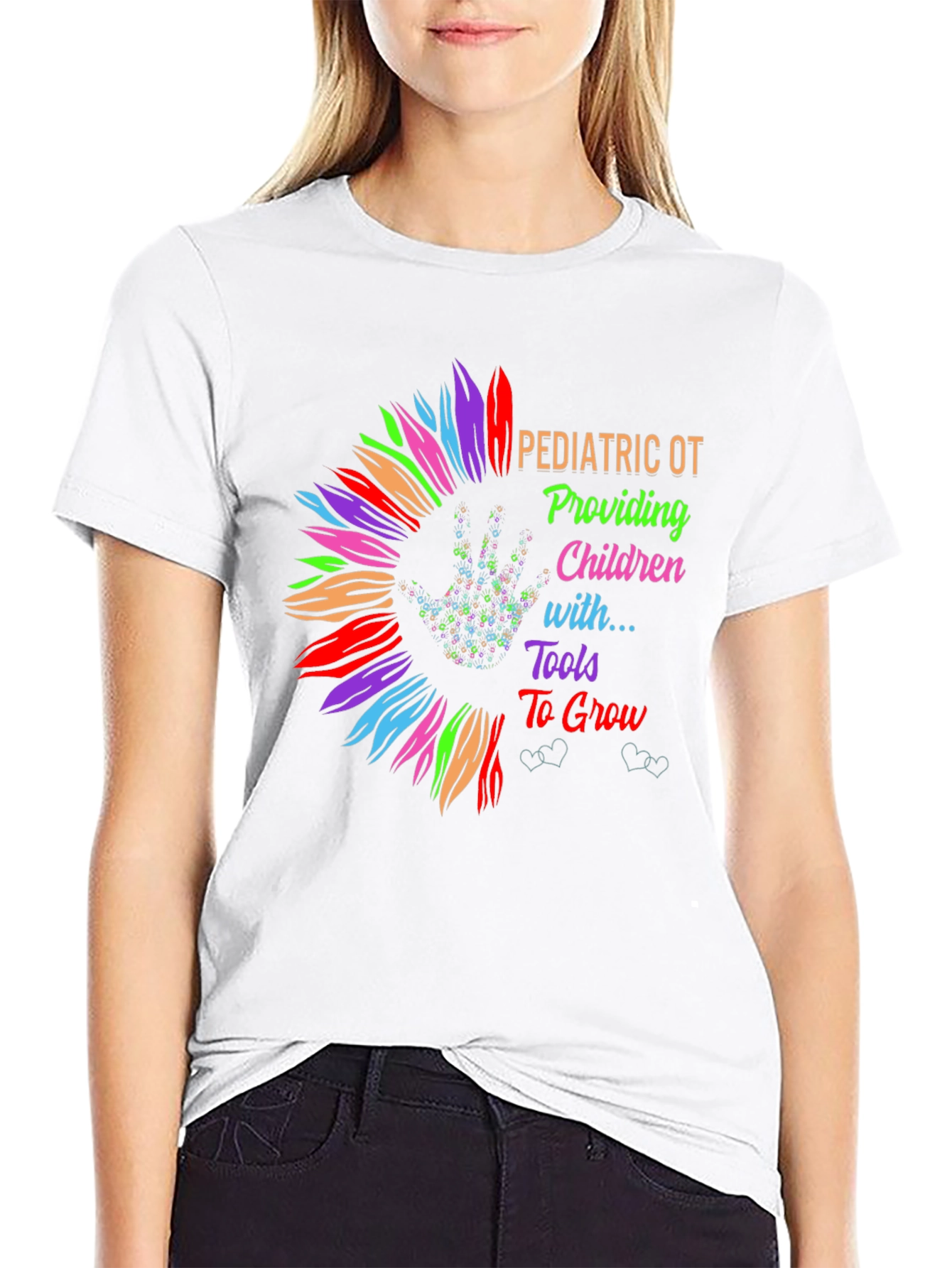 Pediatric OT Sunflower Graphic Tee - Occupational Therapy Shirt