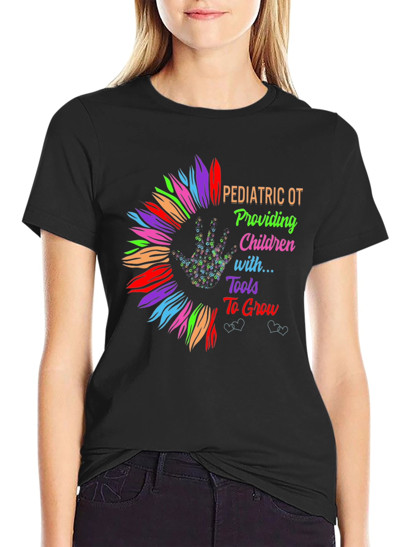 Pediatric OT Sunflower Graphic Tee - Occupational Therapy Shirt