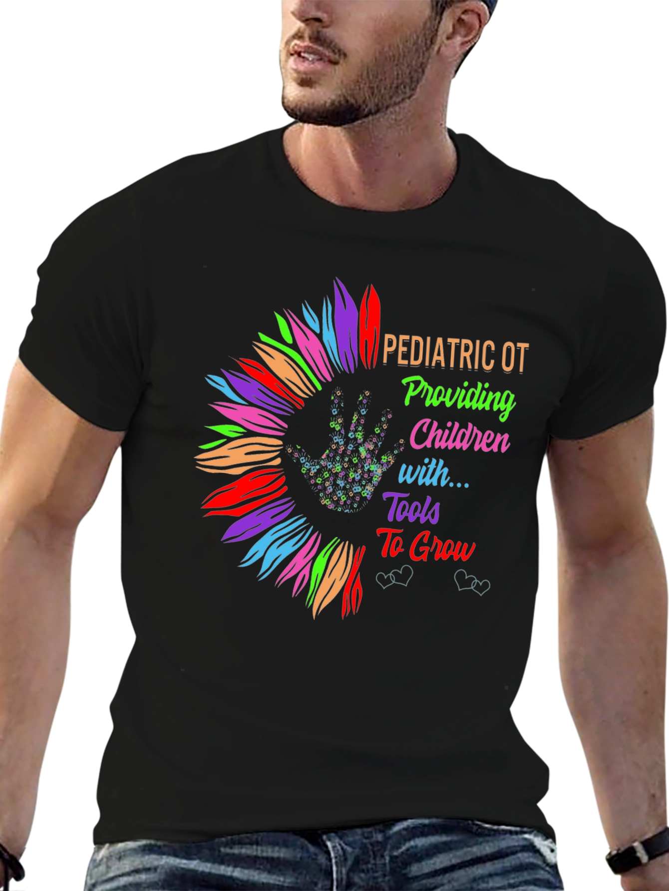 Pediatric OT Sunflower Graphic Tee - Occupational Therapy Shirt
