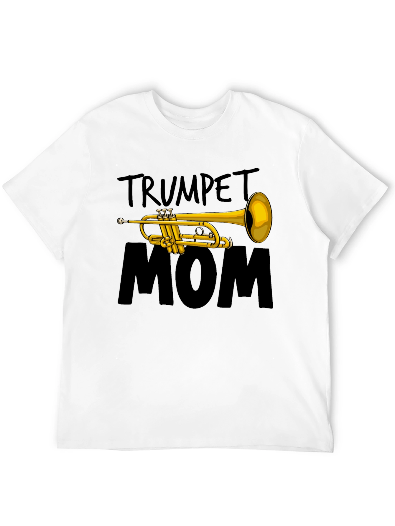 Trumpet Mom Graphic Tee - Music Lovers Shirt