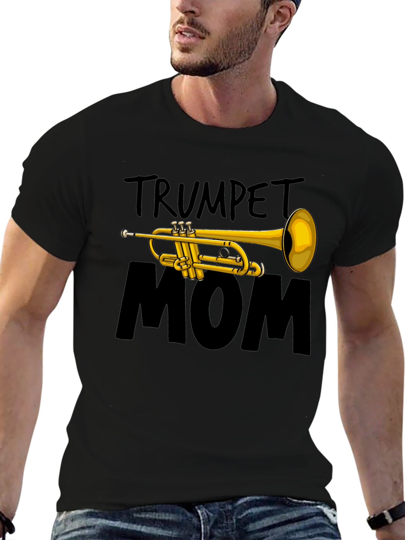 Trumpet Mom Graphic Tee - Music Lovers Shirt