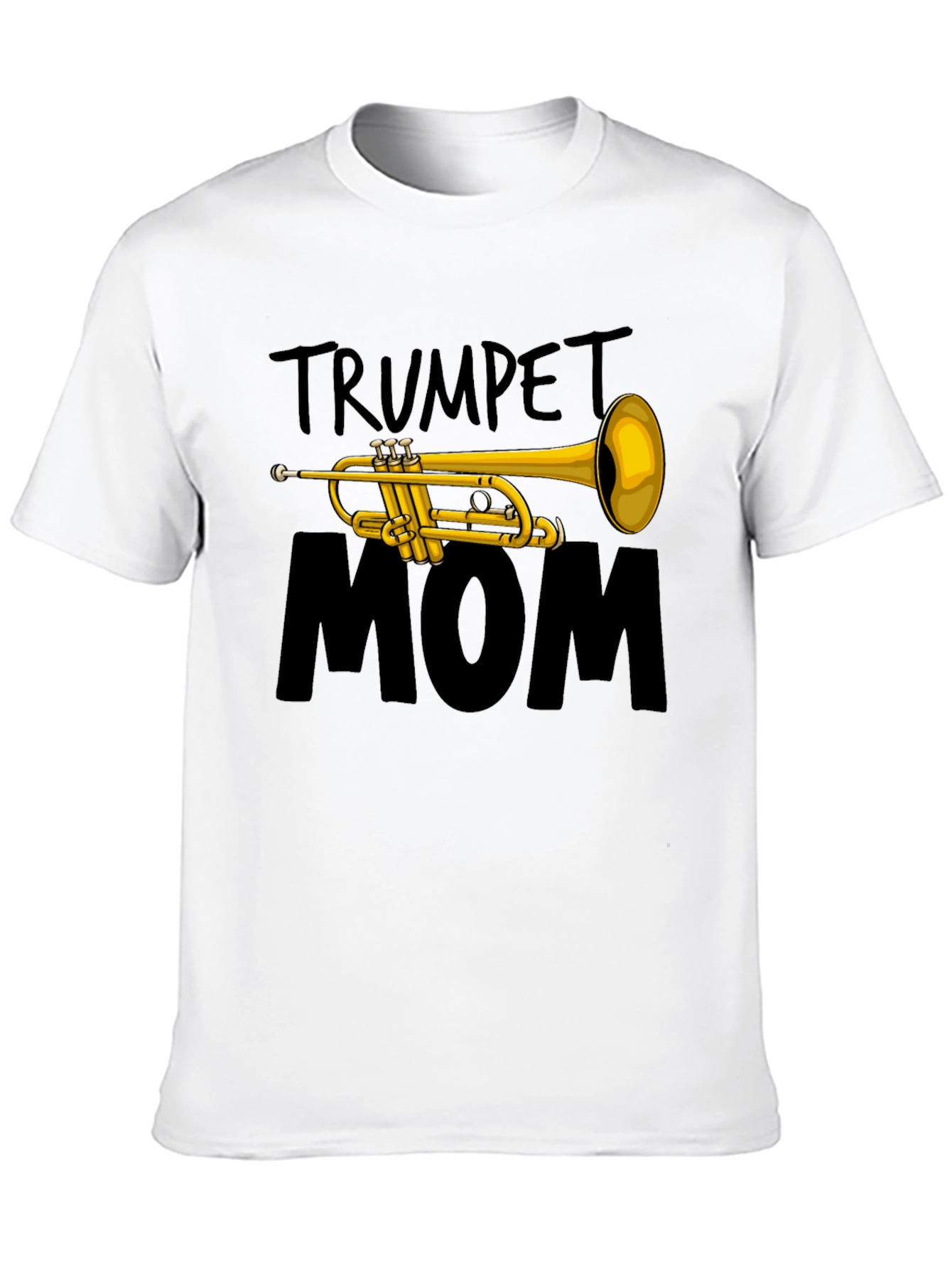 Trumpet Mom Graphic Tee - Music Lovers Shirt