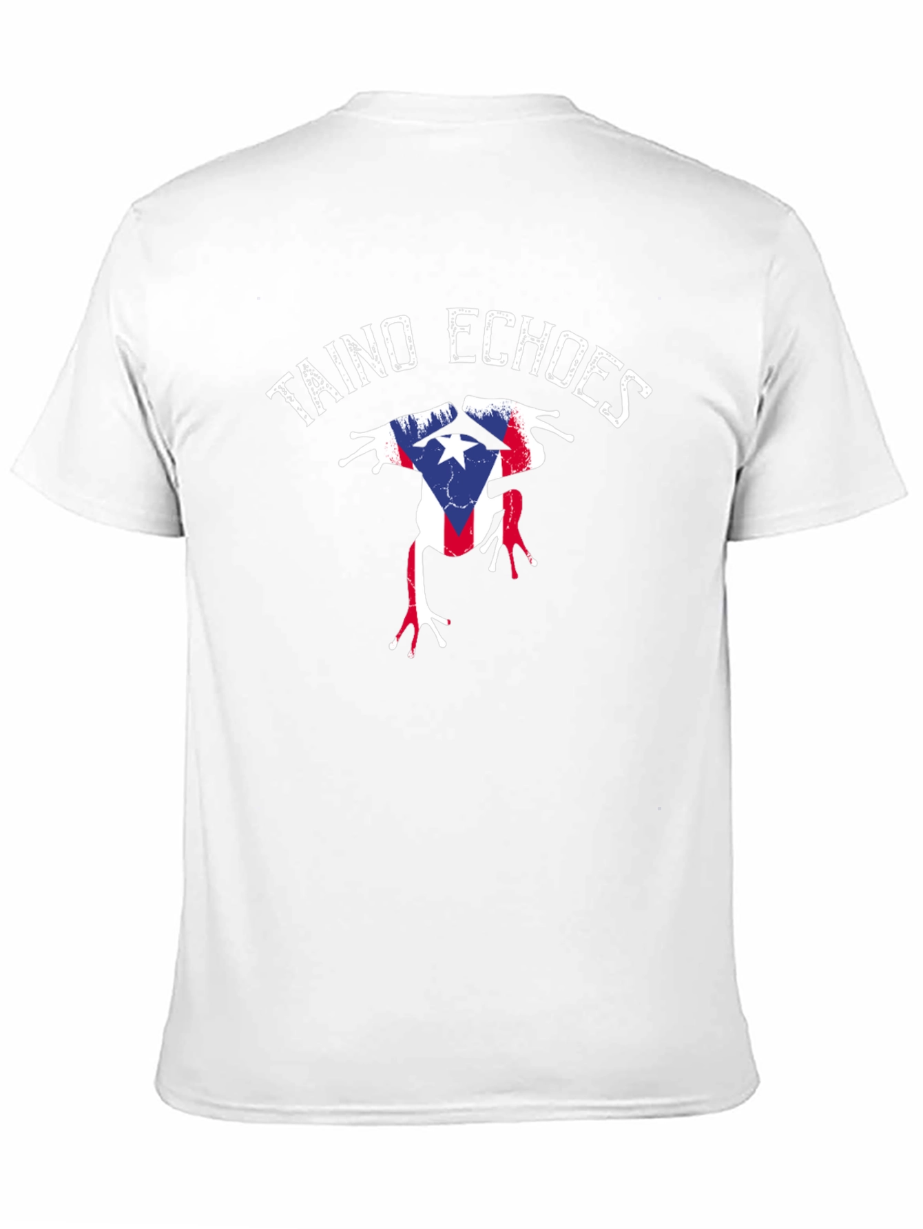 Taino Echoes Puerto Rico Flag Coqui Frog T-Shirt