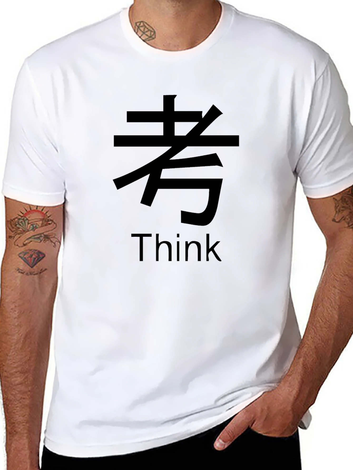Think Graphic Tee - Mens Black T-Shirt