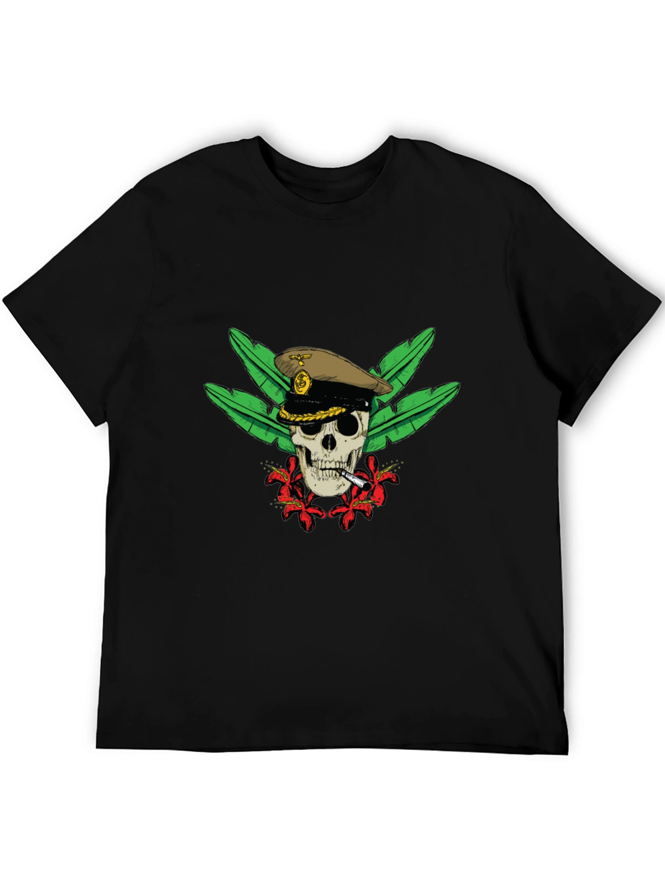 Skull Captain Graphic Tee - Tropical Vibe