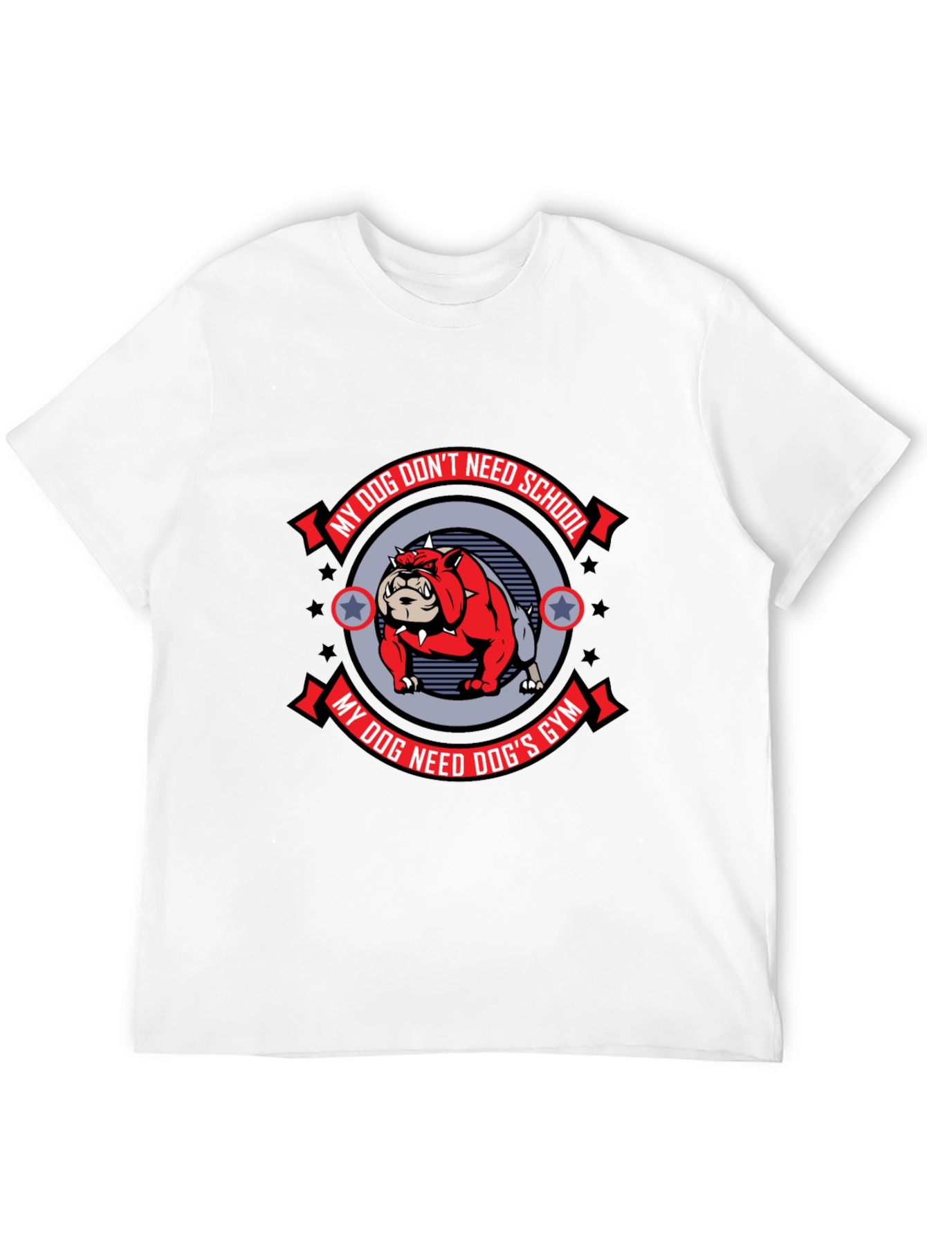 Dog Gym Bulldog Graphic Tee - Mens Black T-Shirt