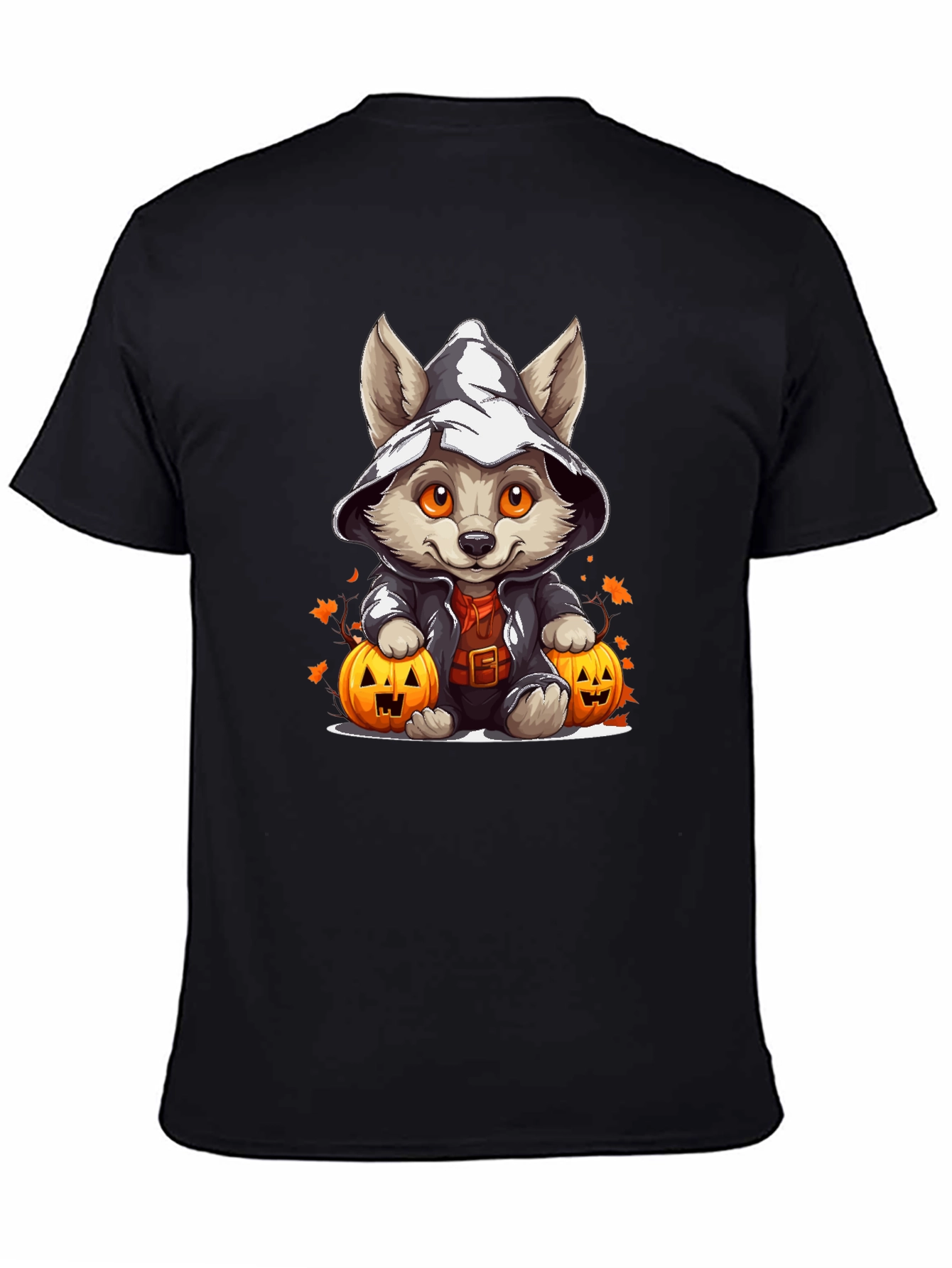 Halloween Puppy in Witch Hat T-Shirt