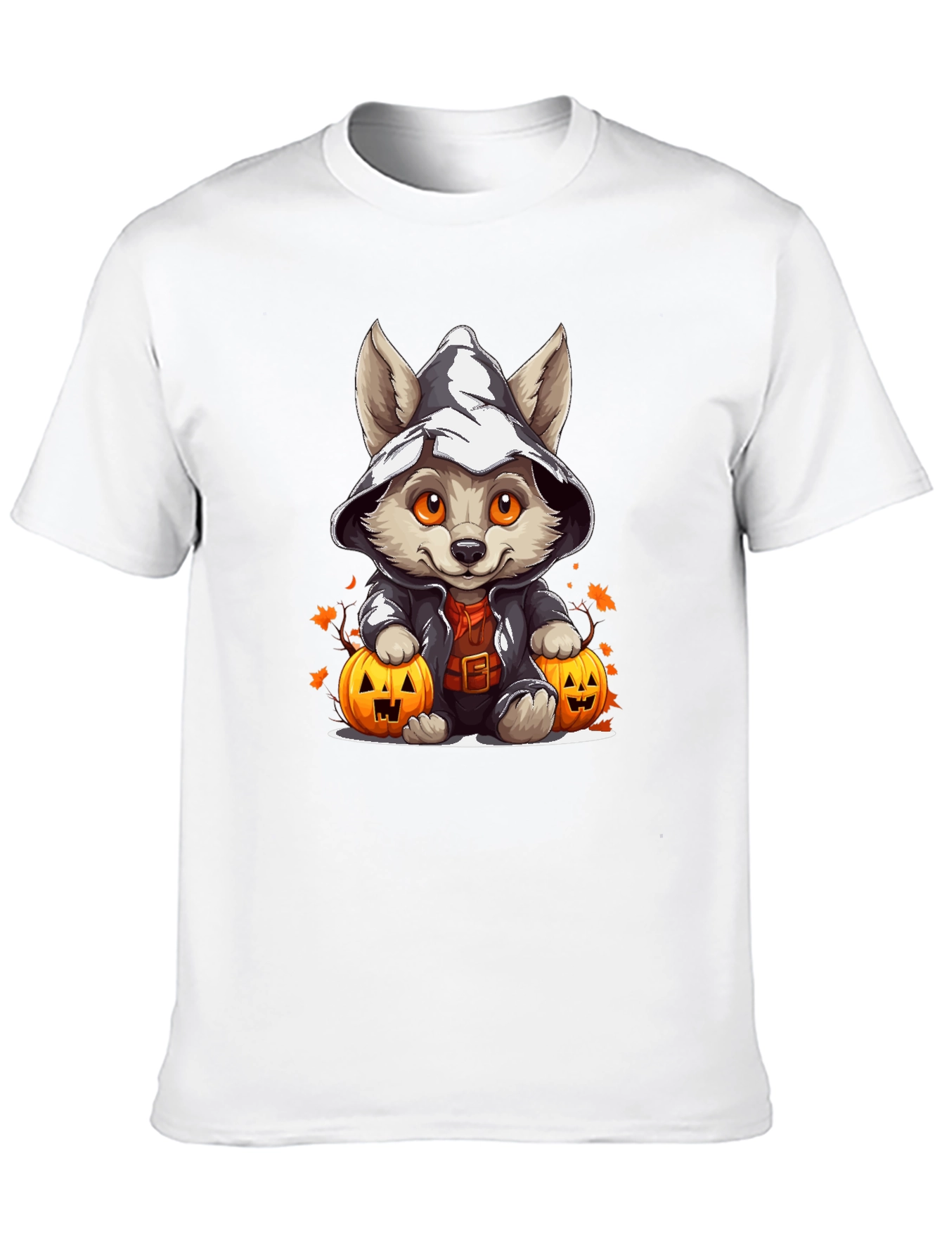 Halloween Puppy in Witch Hat T-Shirt