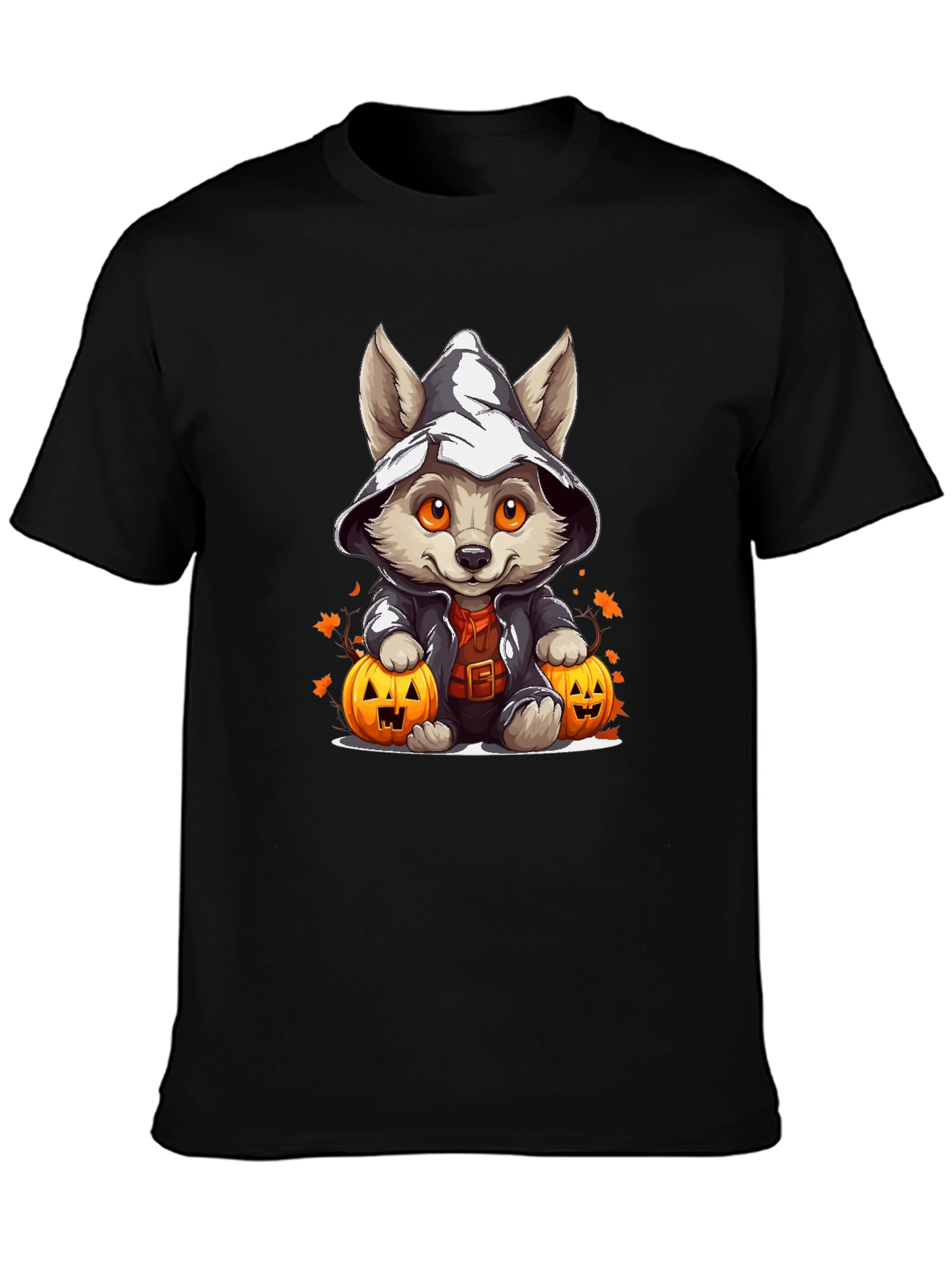 Halloween Puppy in Witch Hat T-Shirt