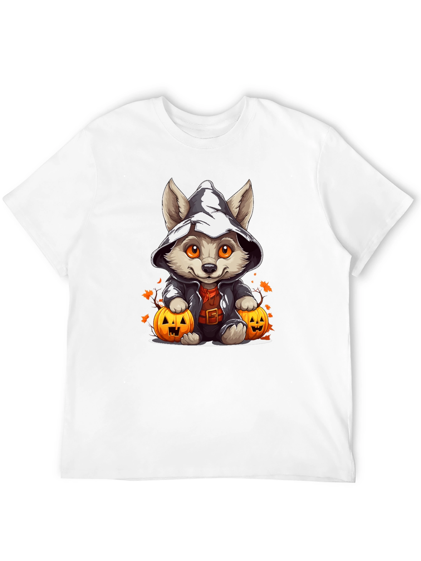 Halloween Puppy in Witch Hat T-Shirt