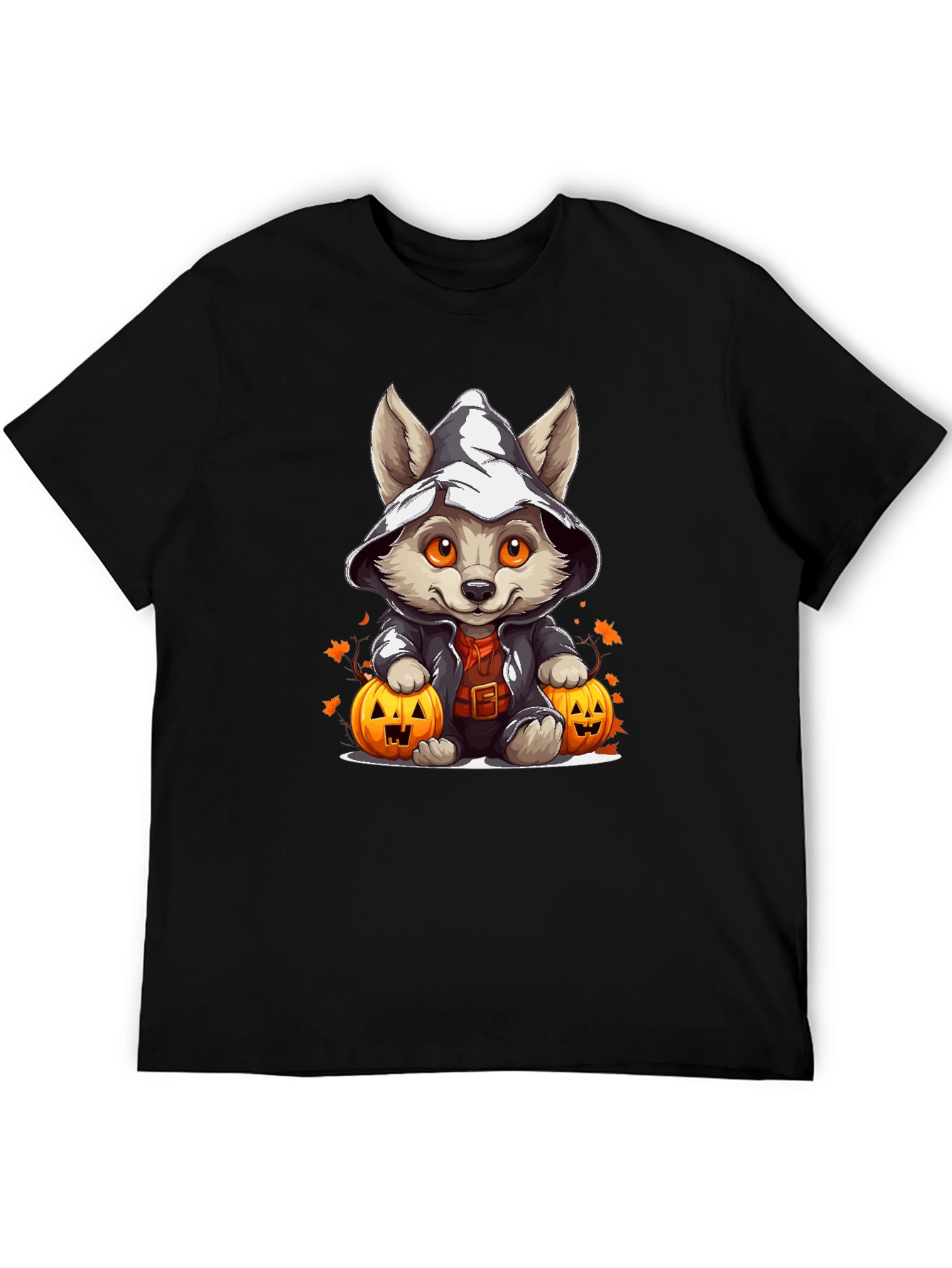 Halloween Puppy in Witch Hat T-Shirt