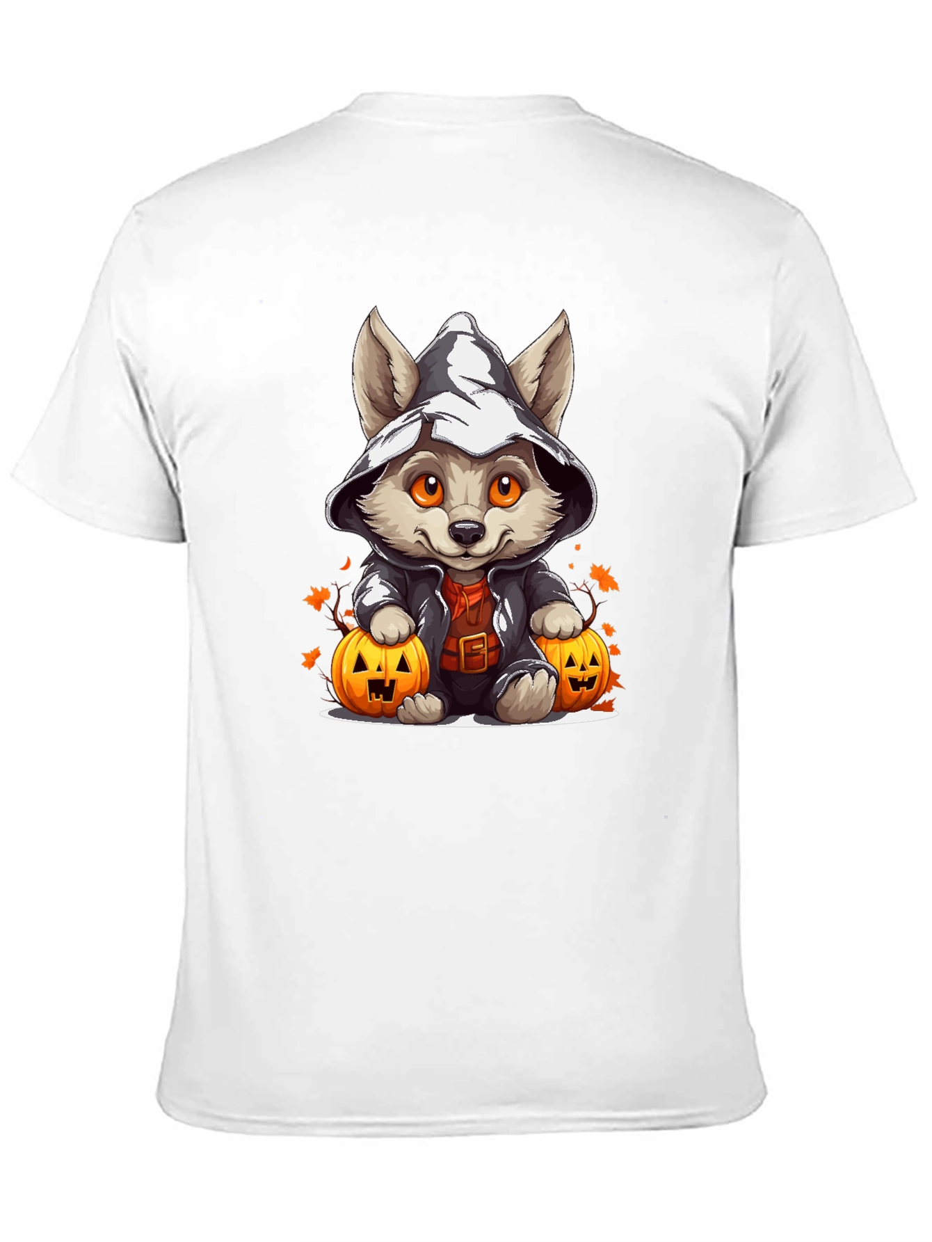 Halloween Puppy in Witch Hat T-Shirt