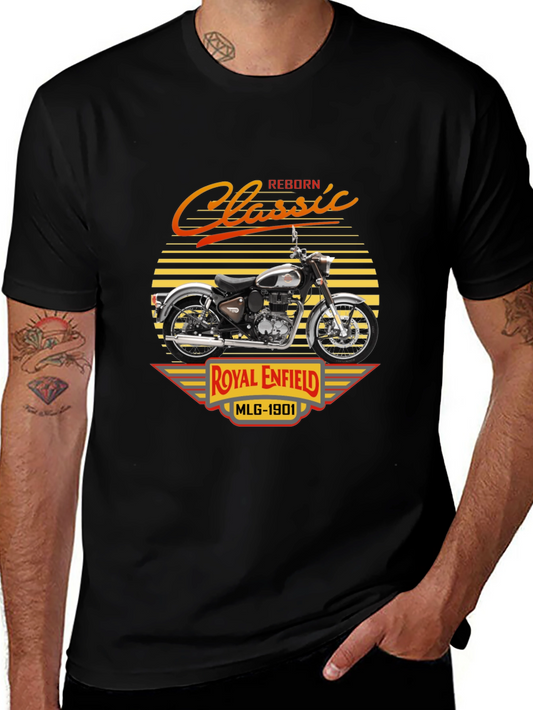 Royal Enfield Classic Reborn T-Shirt - Motorcycle Graphic Tee