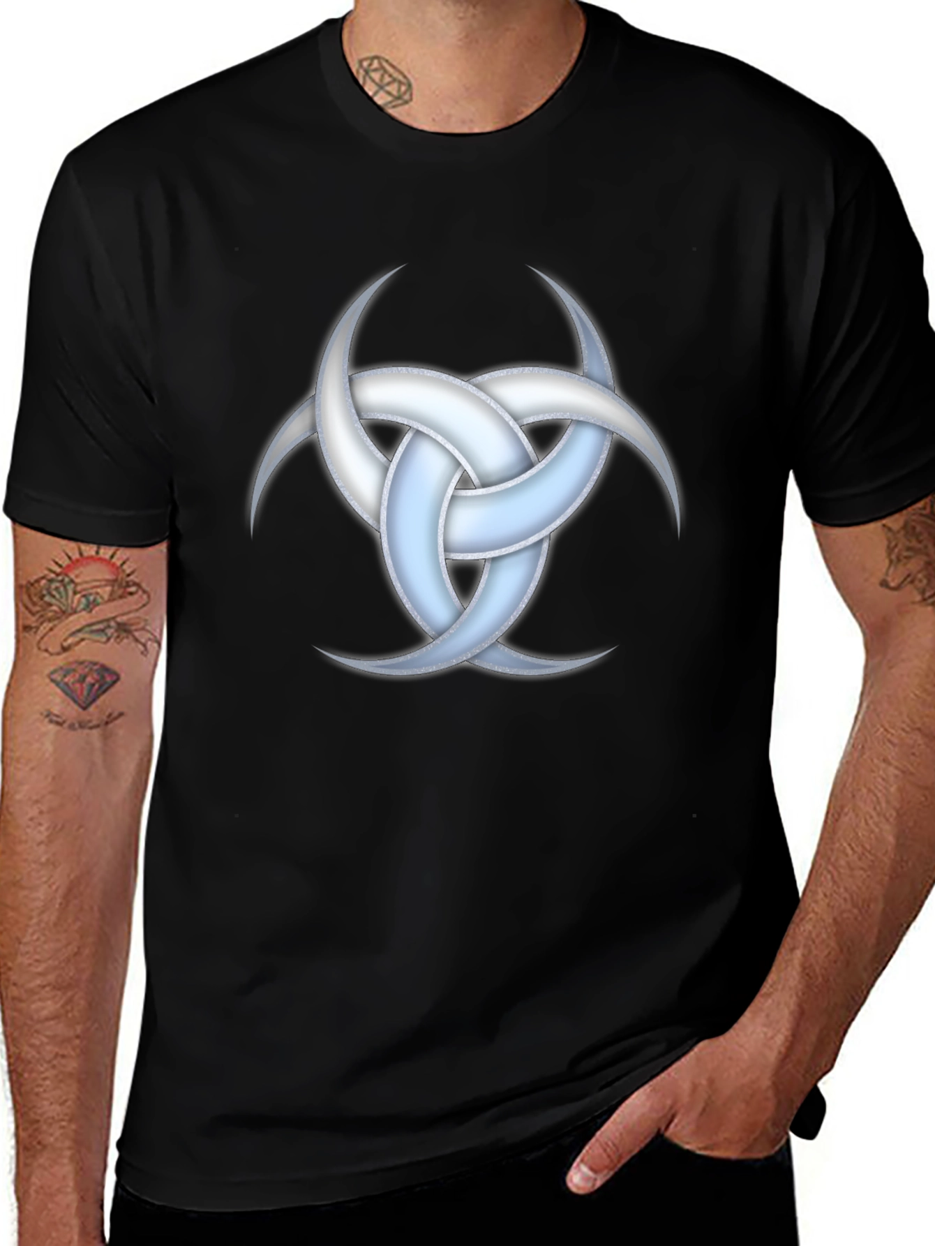 Triple Horn T-Shirt - Pagan Symbol