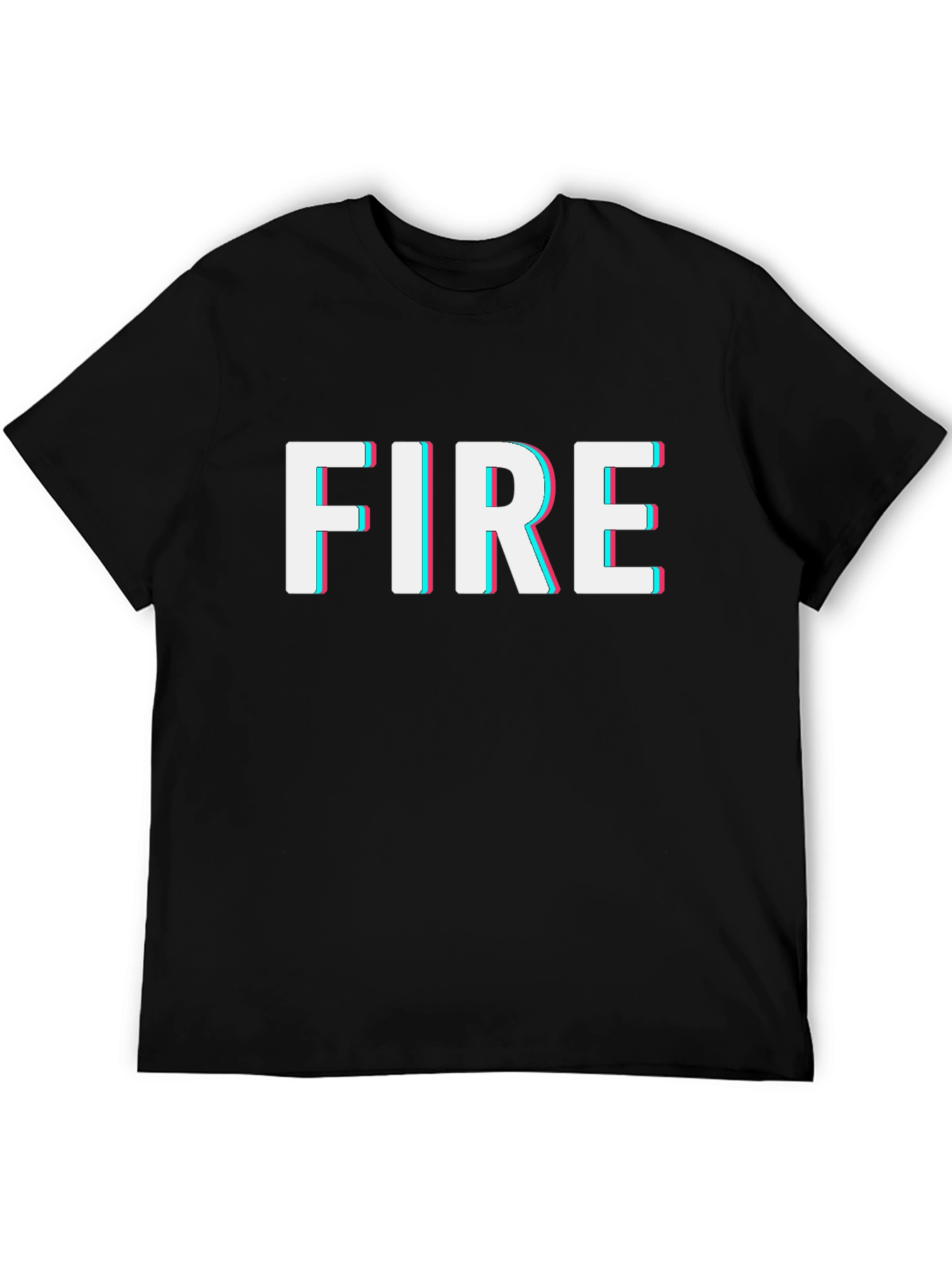 Fire Graphic Black T-Shirt