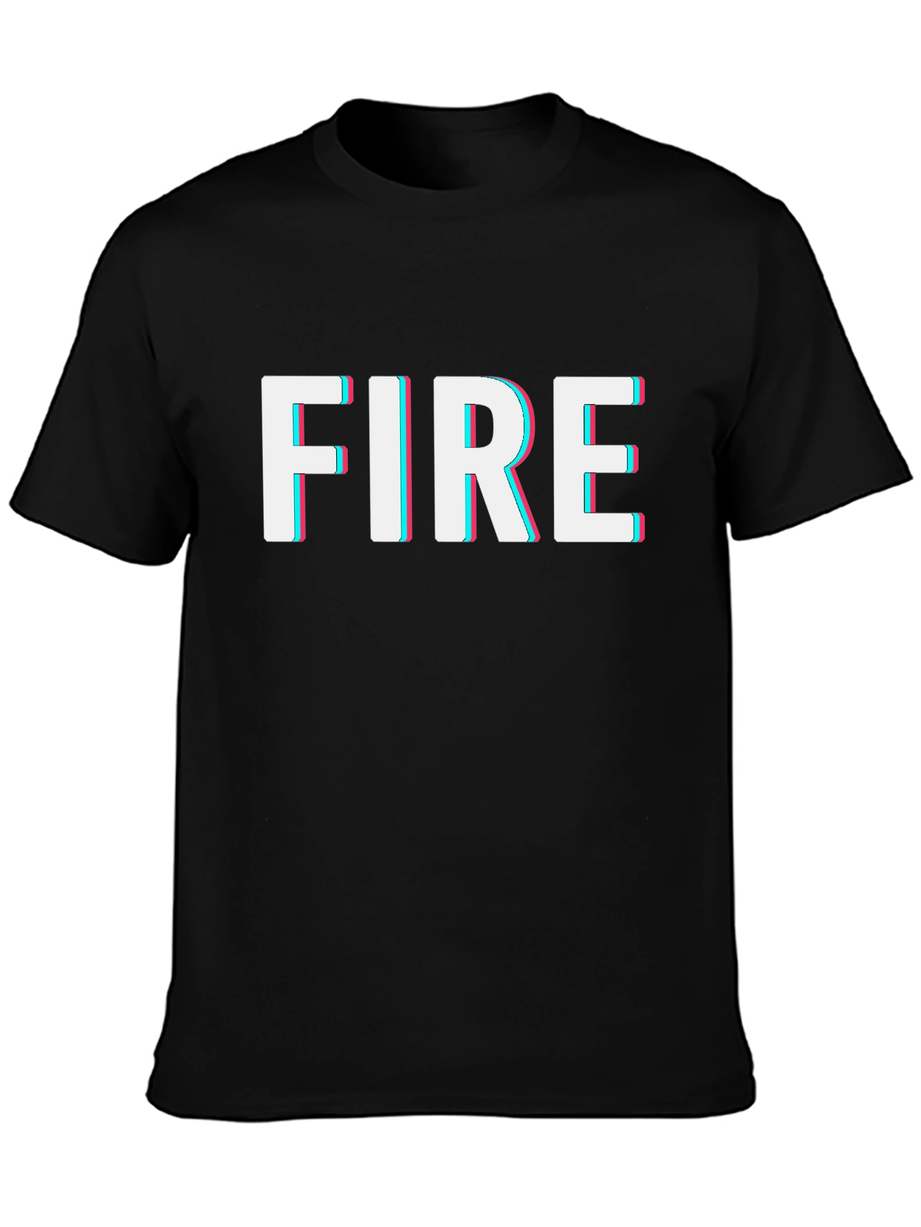 Fire Graphic Black T-Shirt