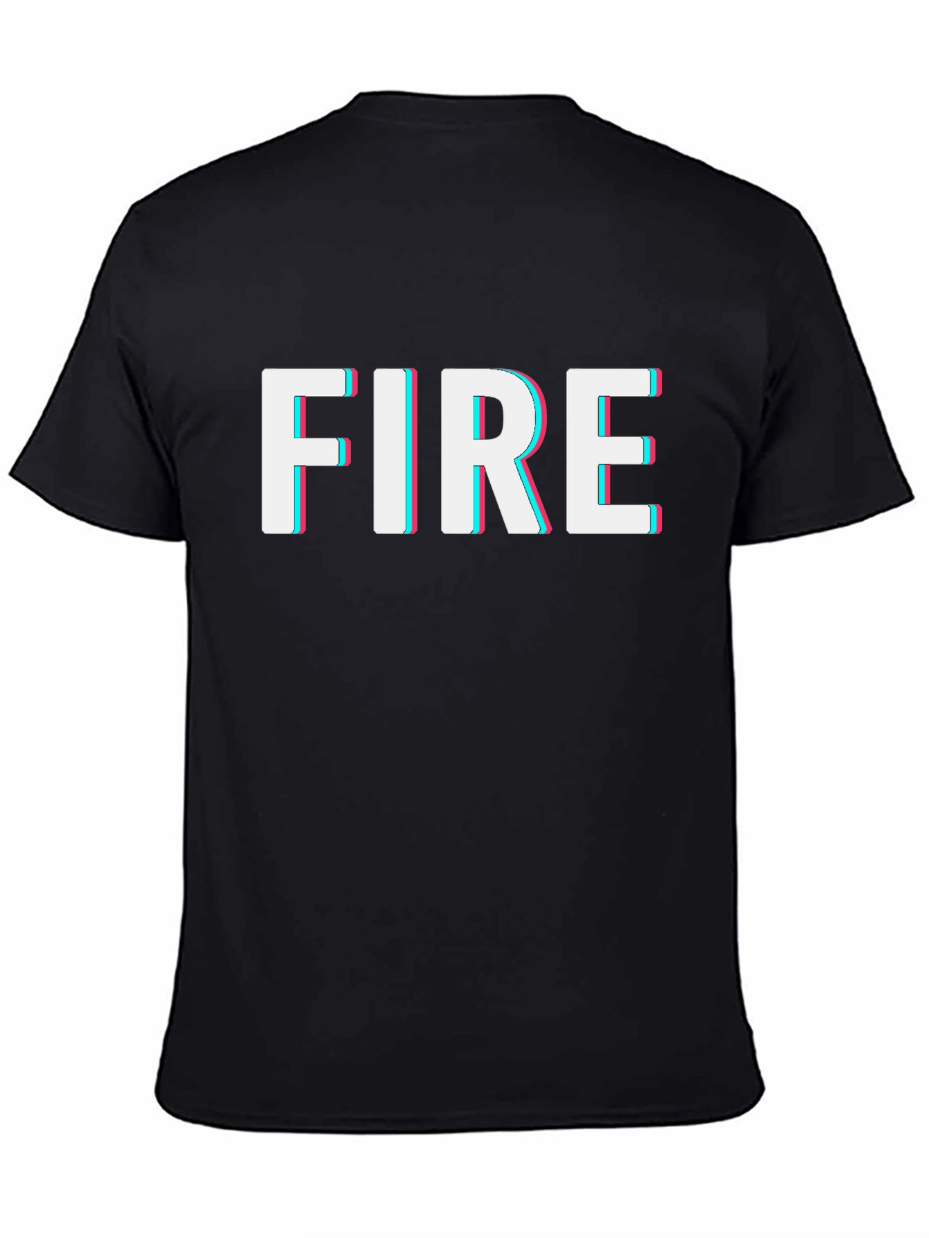 Fire Graphic Black T-Shirt